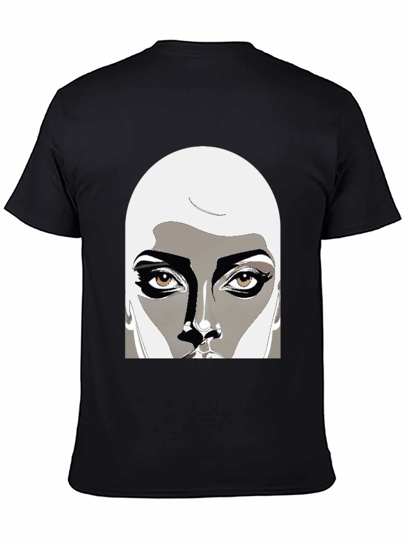 Unique Graphic Tee: Stylish Face Design