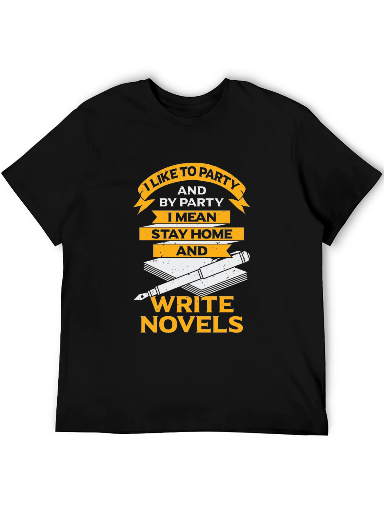 I Like To Party Novel Writer Graphic Tee