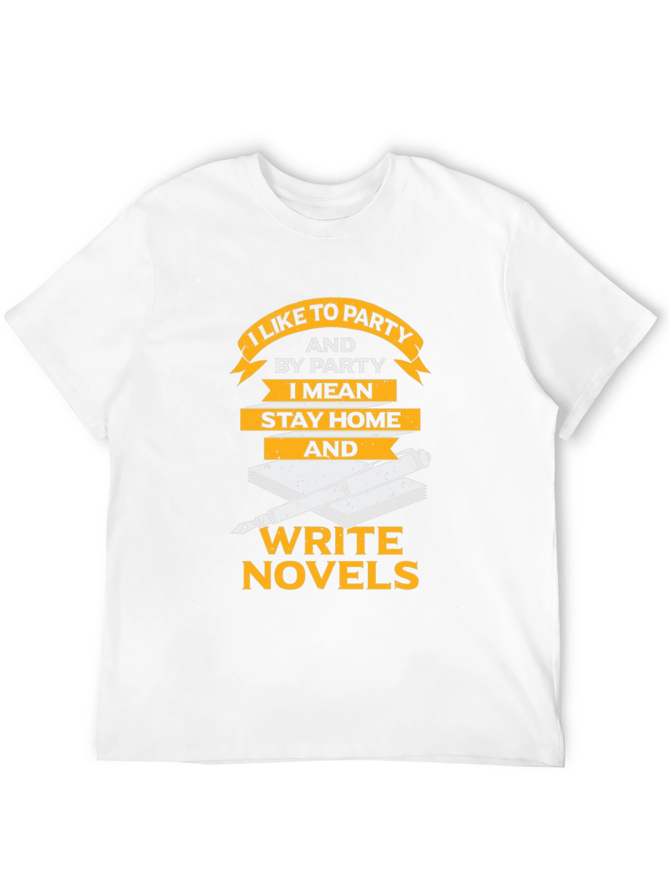 I Like To Party Novel Writer Graphic Tee