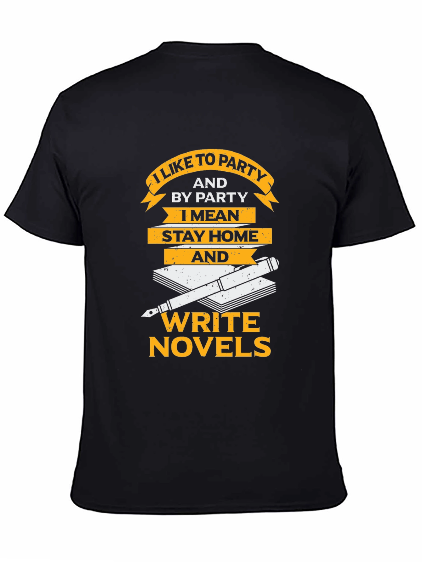 I Like To Party Novel Writer Graphic Tee