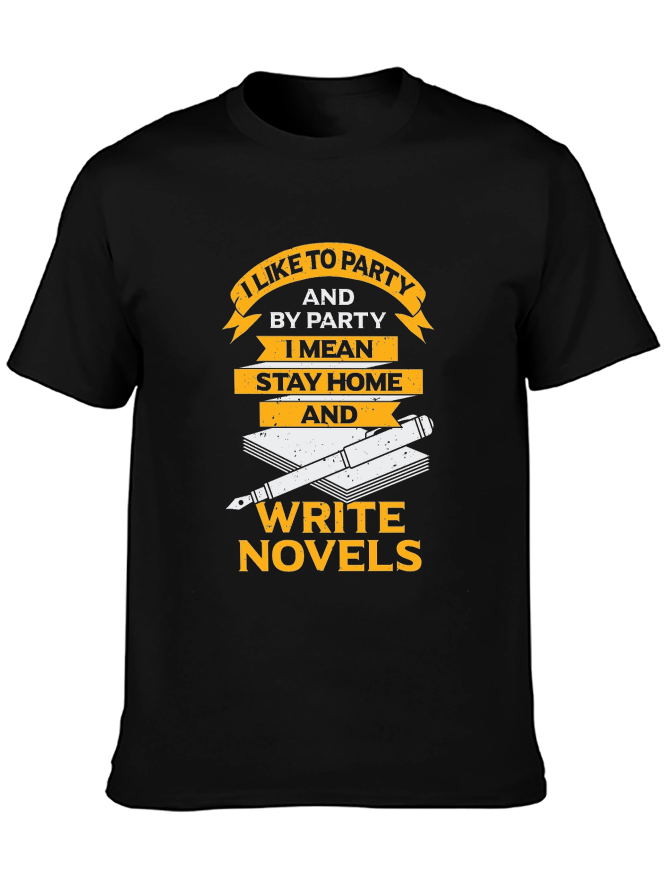 I Like To Party Novel Writer Graphic Tee