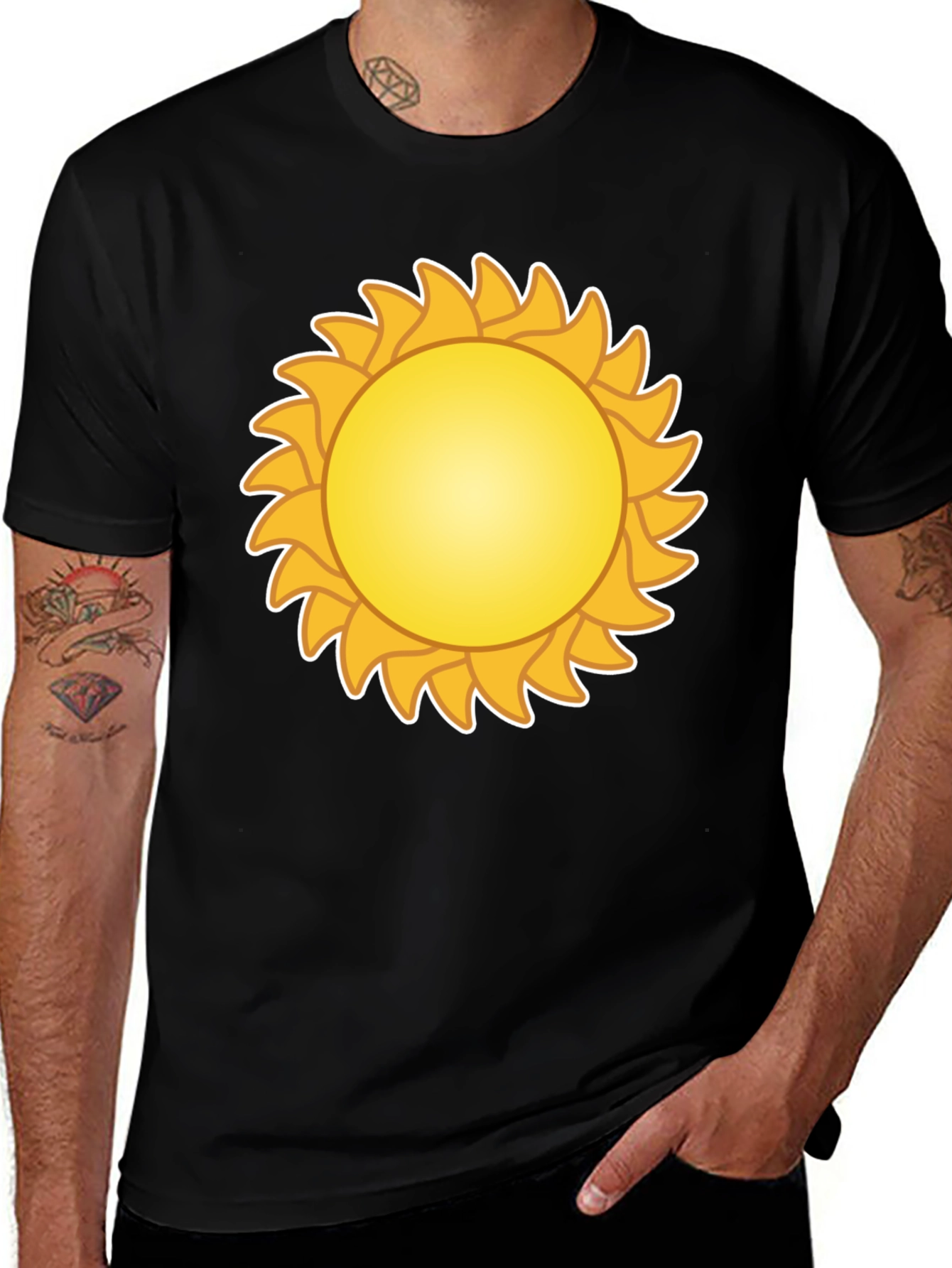 Sunshine Graphic Black T-Shirt