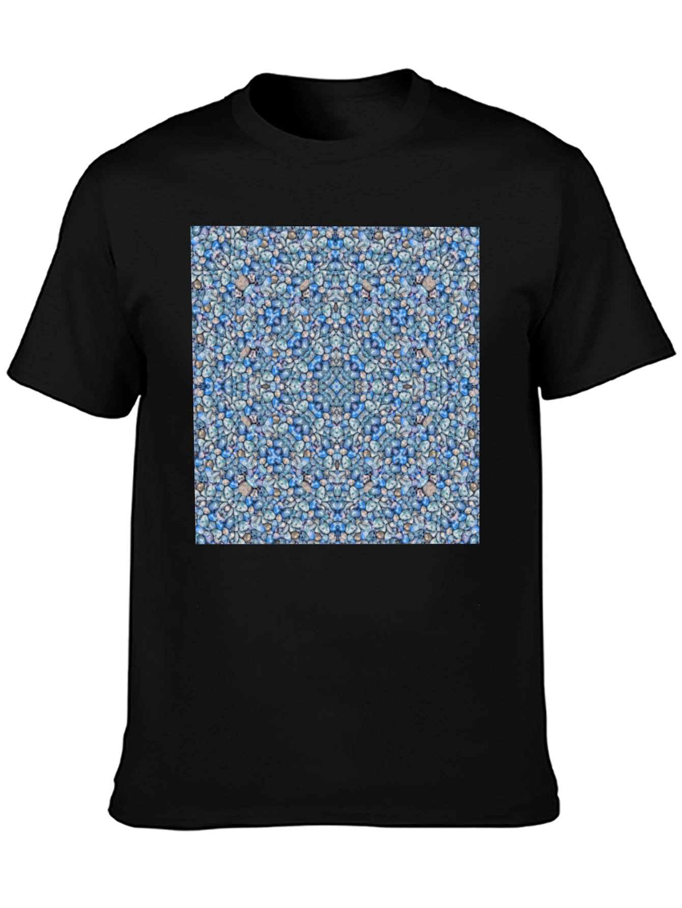 Blue Pebble Pattern T-Shirt