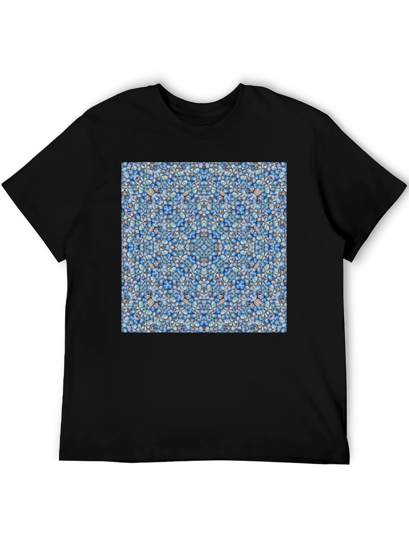 Blue Pebble Pattern T-Shirt