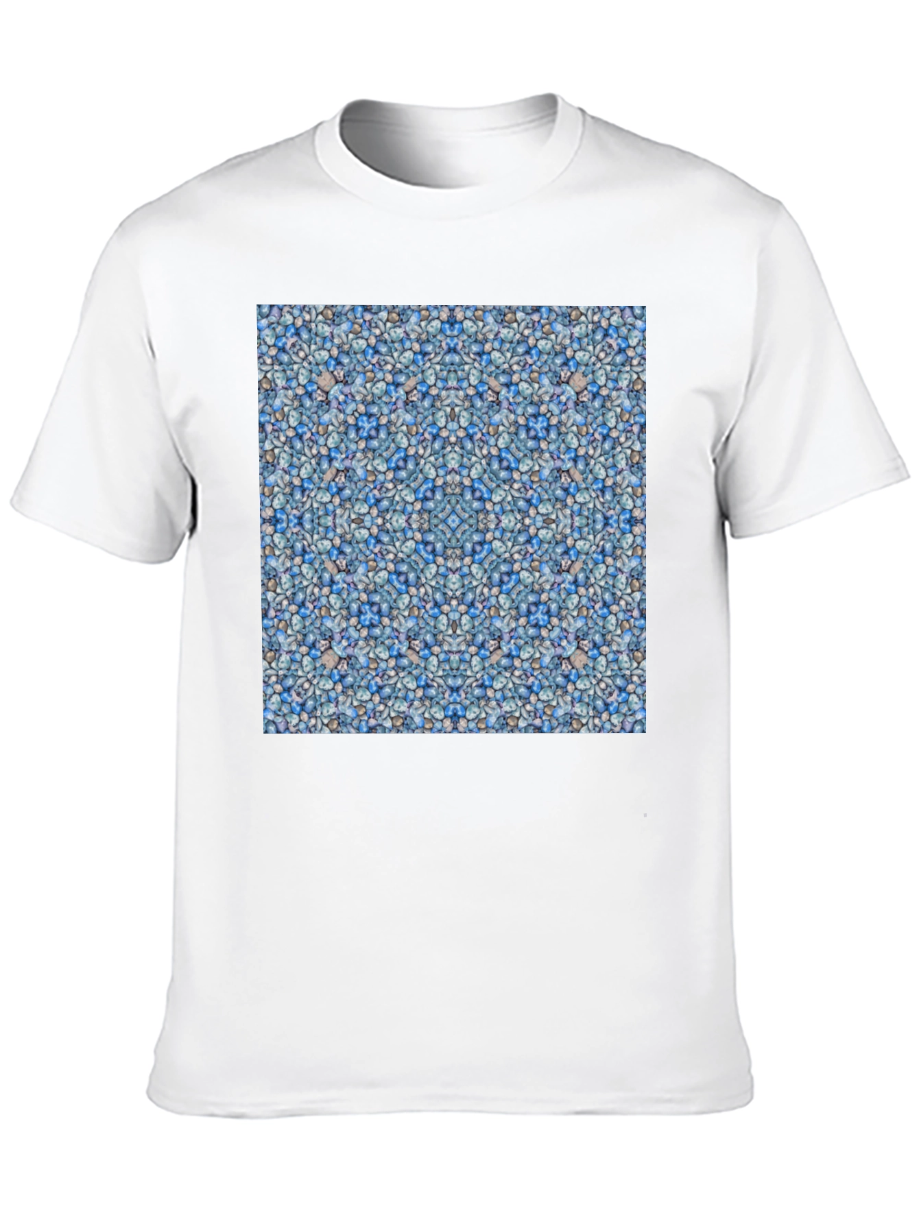 Blue Pebble Pattern T-Shirt