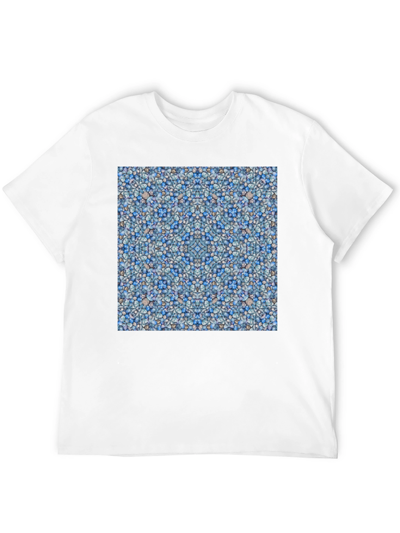 Blue Pebble Pattern T-Shirt