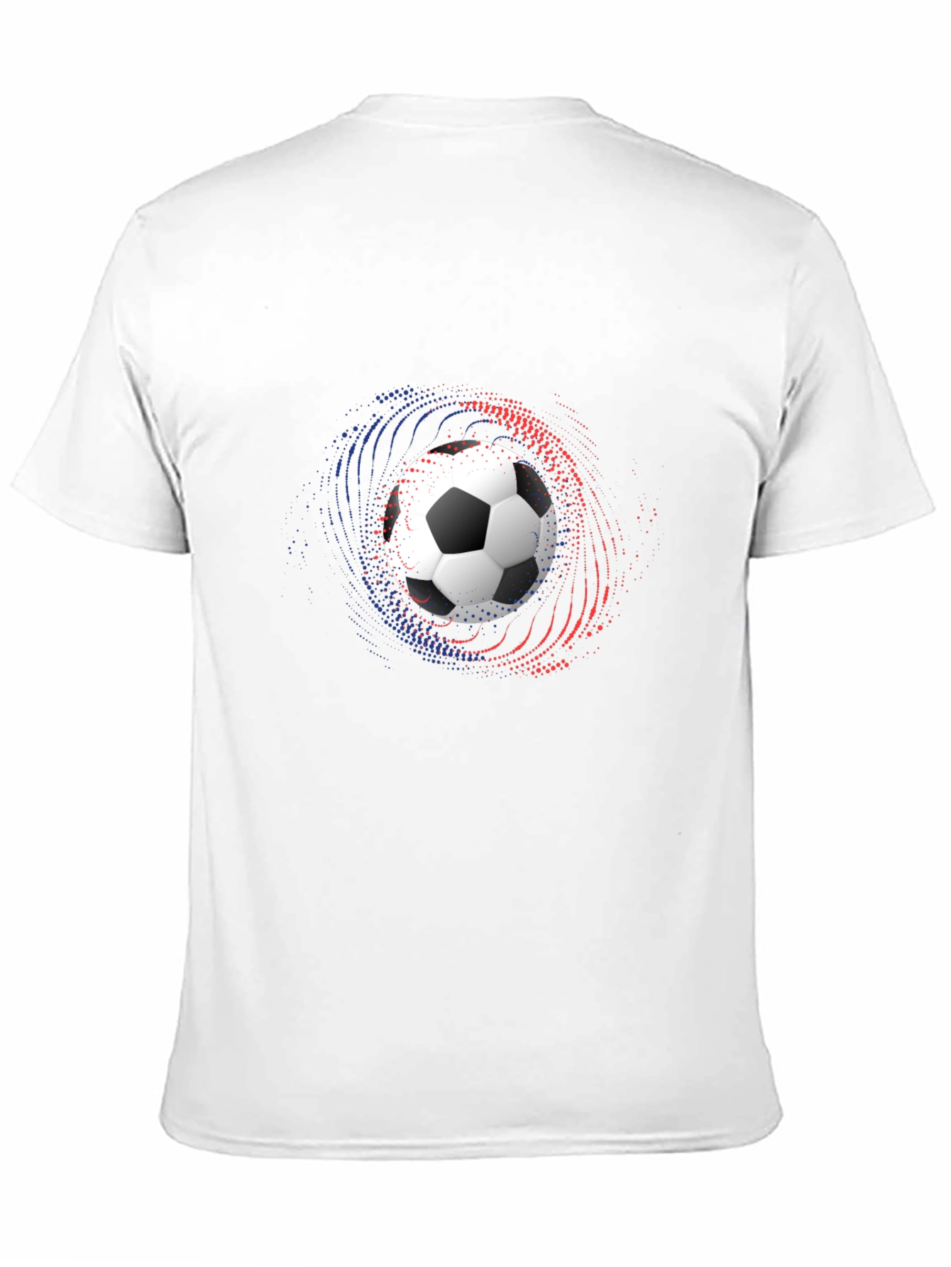 Soccer Ball Graphic Tee - Black Cotton Blend Shirt
