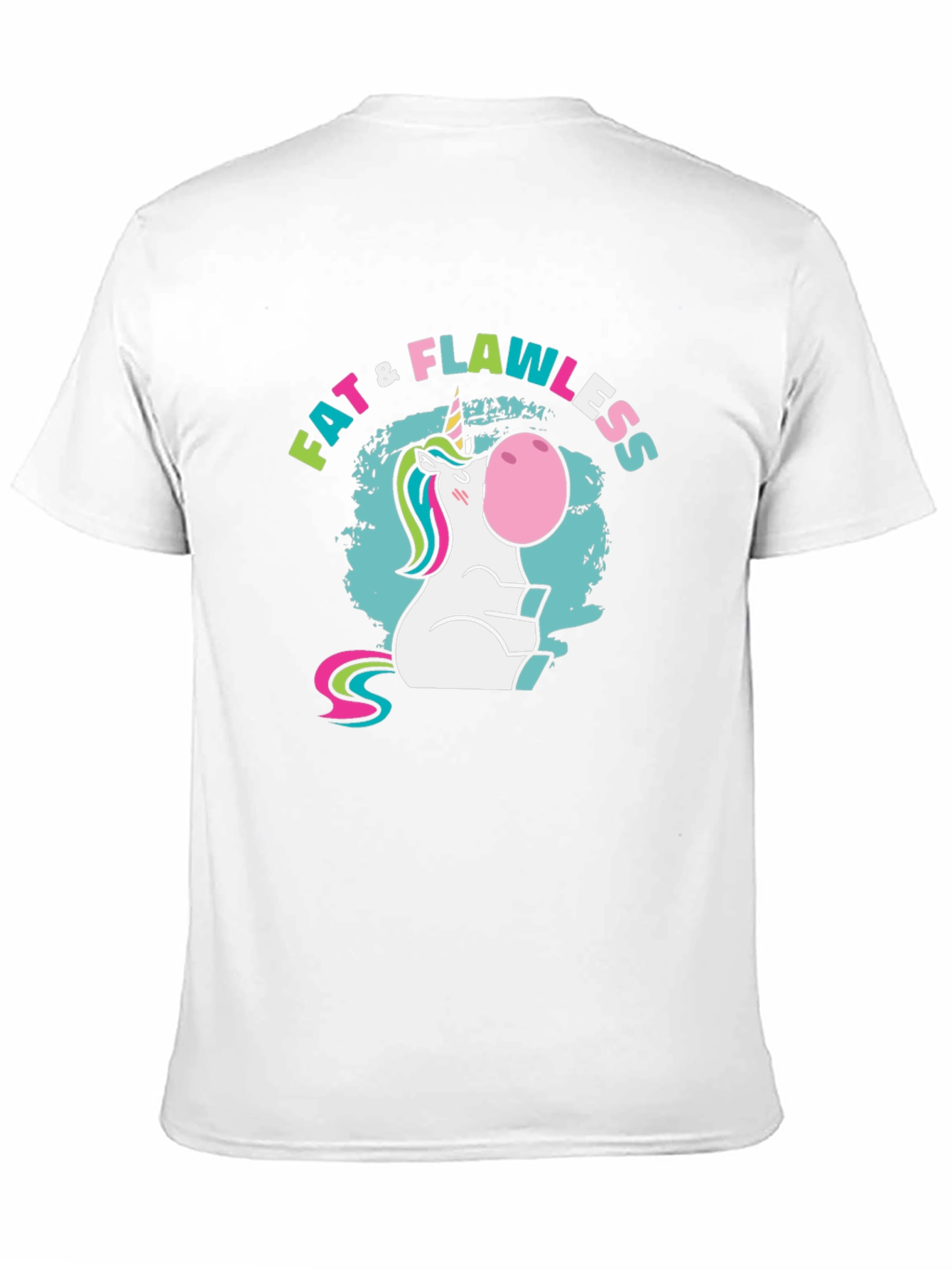 Fat & Flawless Unicorn Black T-Shirt