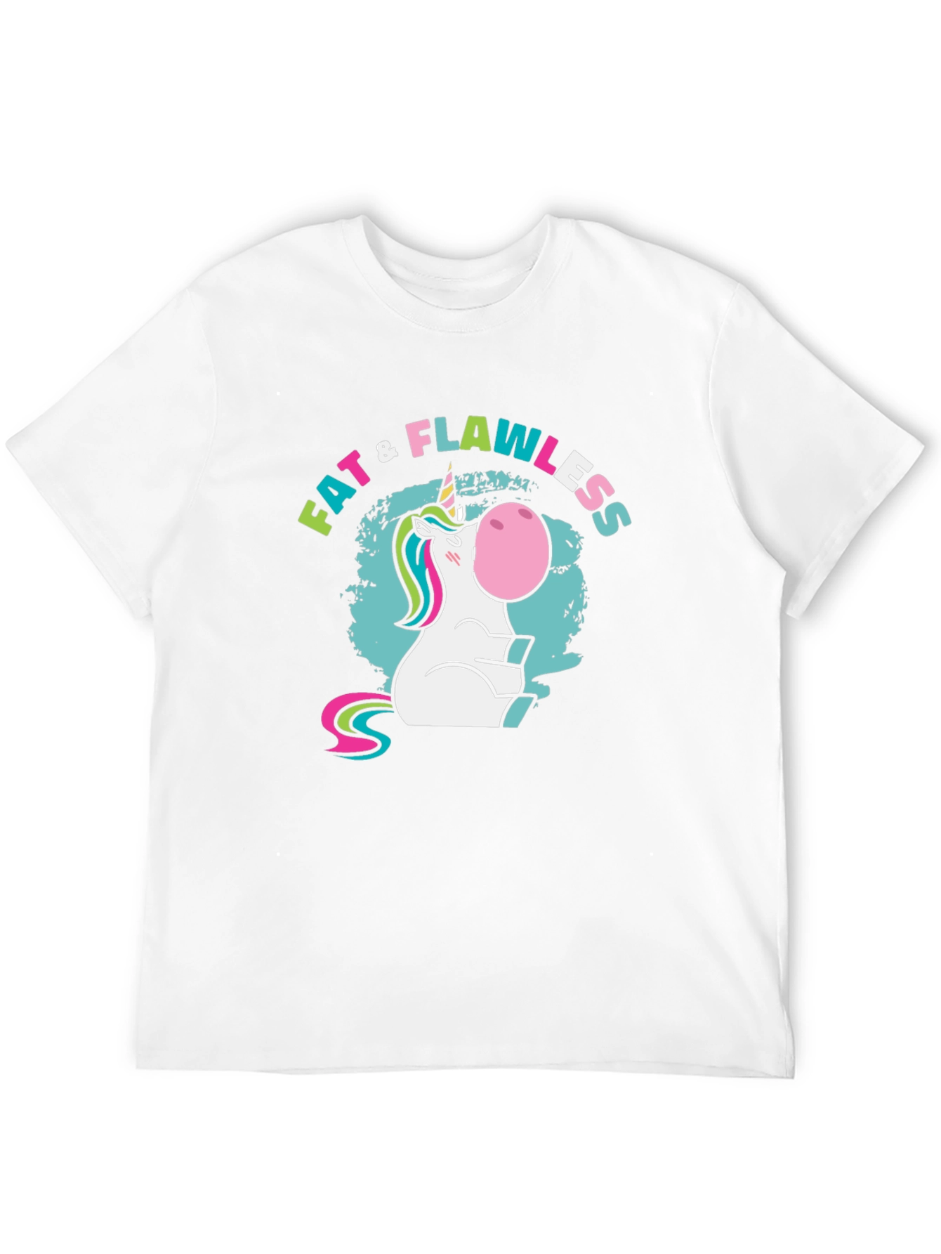 Fat & Flawless Unicorn Black T-Shirt