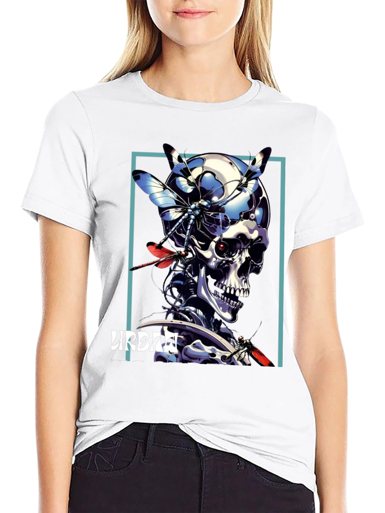 Urban Cyborg Skull T-Shirt
