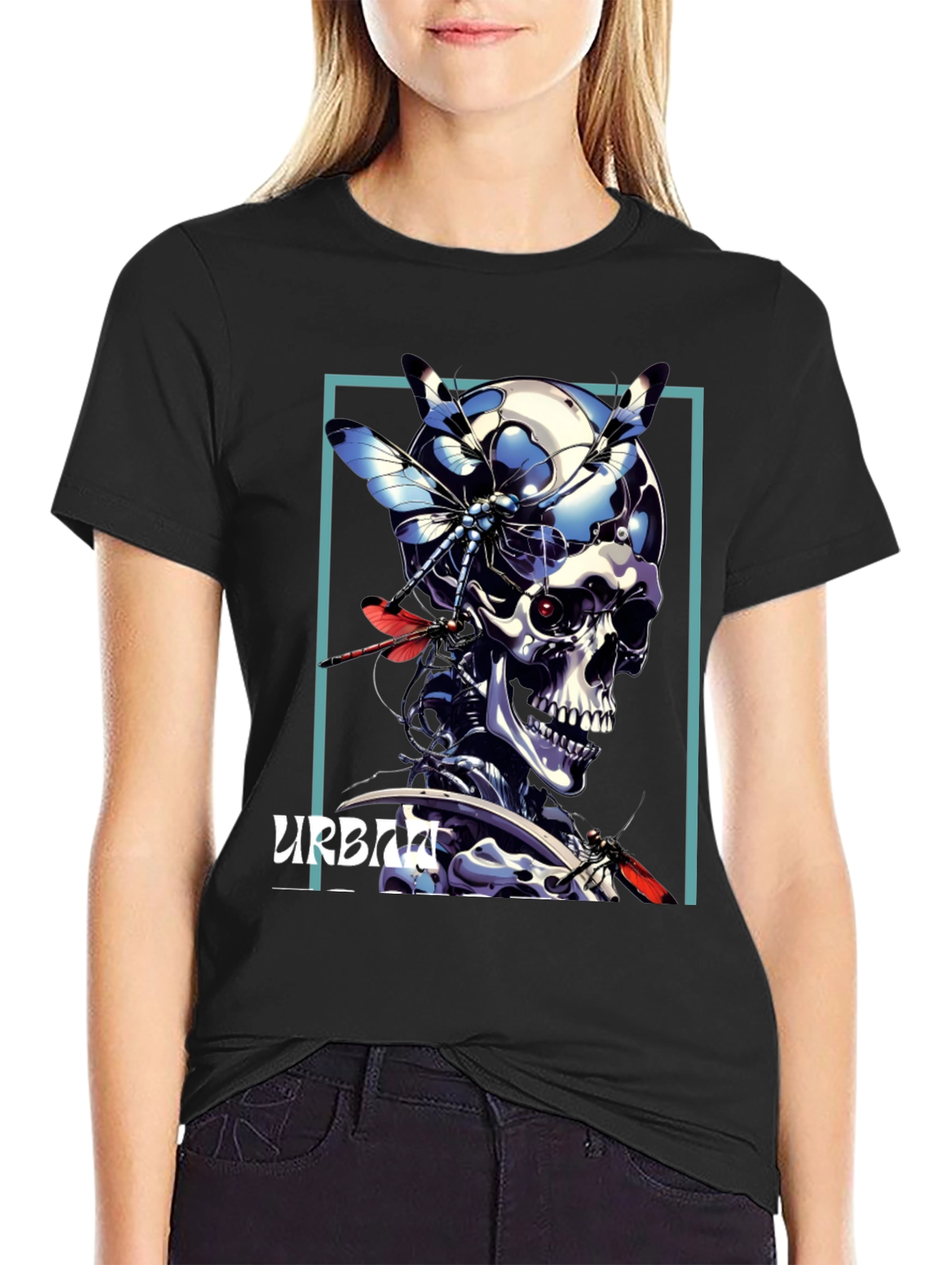 Urban Cyborg Skull T-Shirt