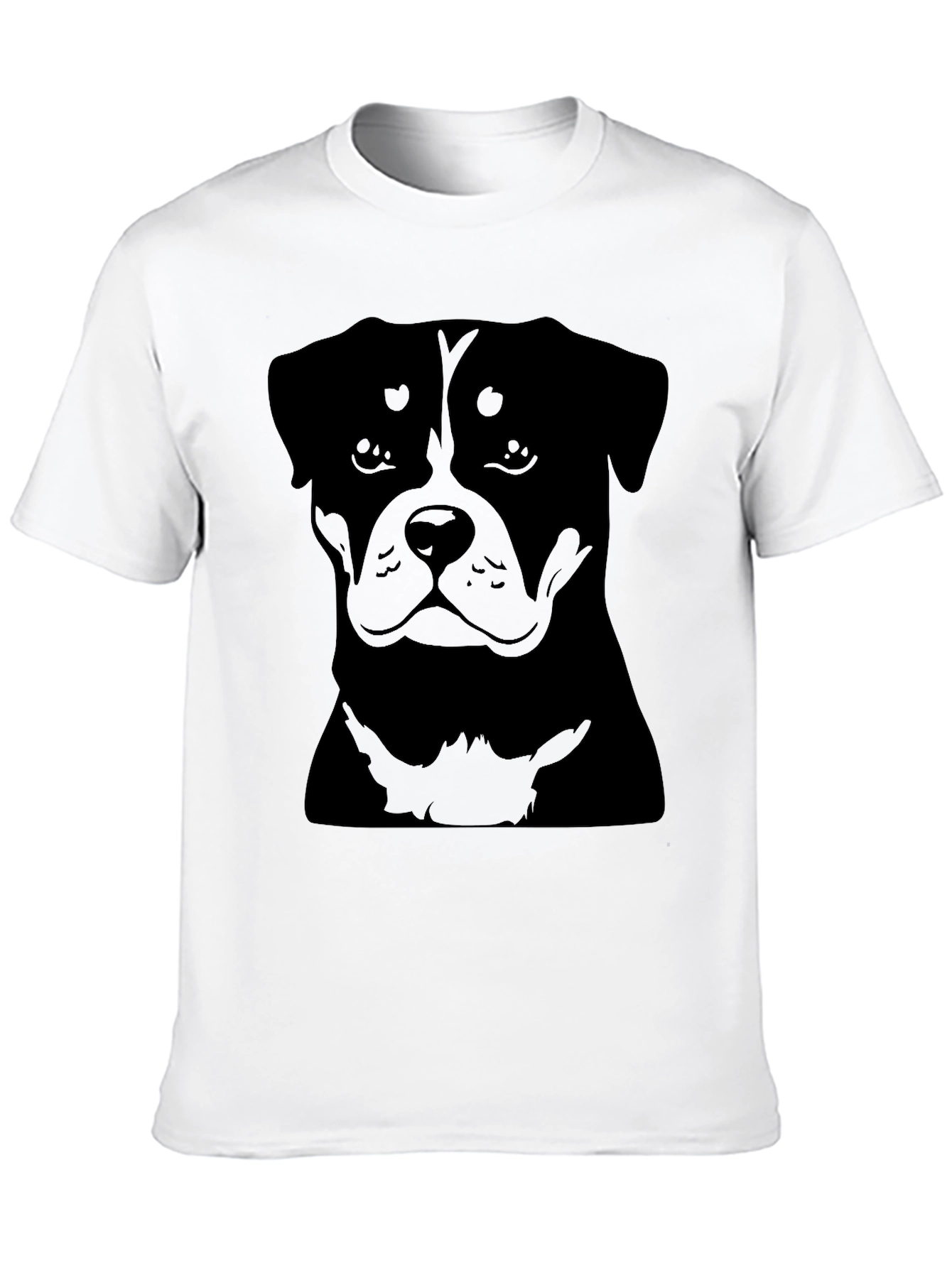 Rottweiler Dog Graphic Black T-Shirt