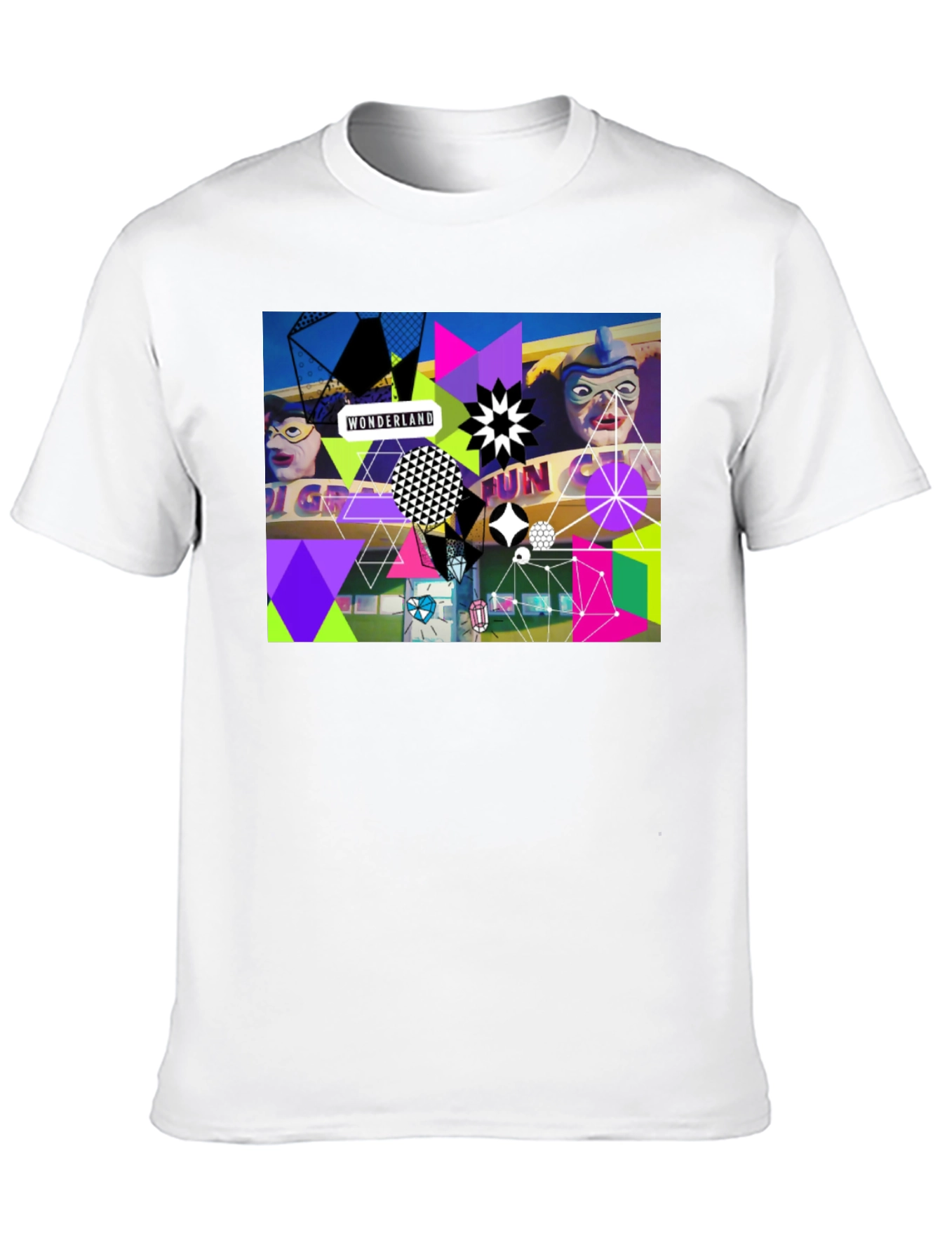 Wonderland Fun Graphic Tee - Black Crew Neck