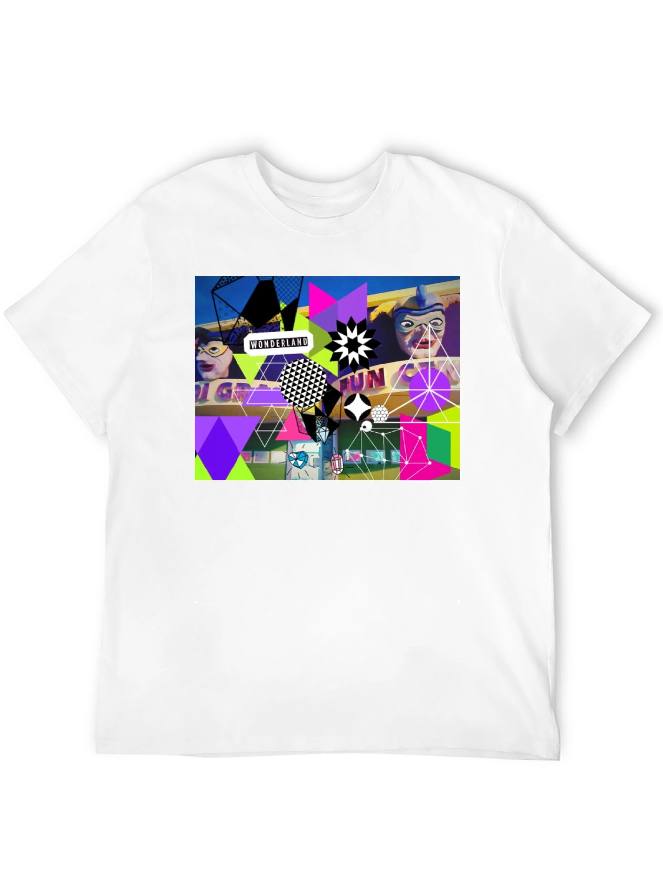 Wonderland Fun Graphic Tee - Black Crew Neck