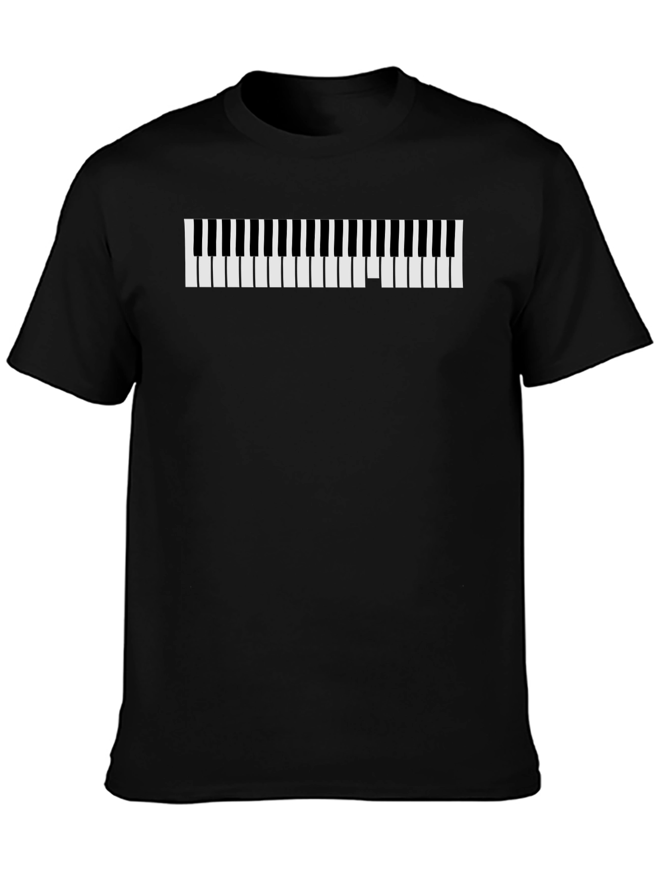 Musical Keys Tee - Stylish Piano Design T-Shirt