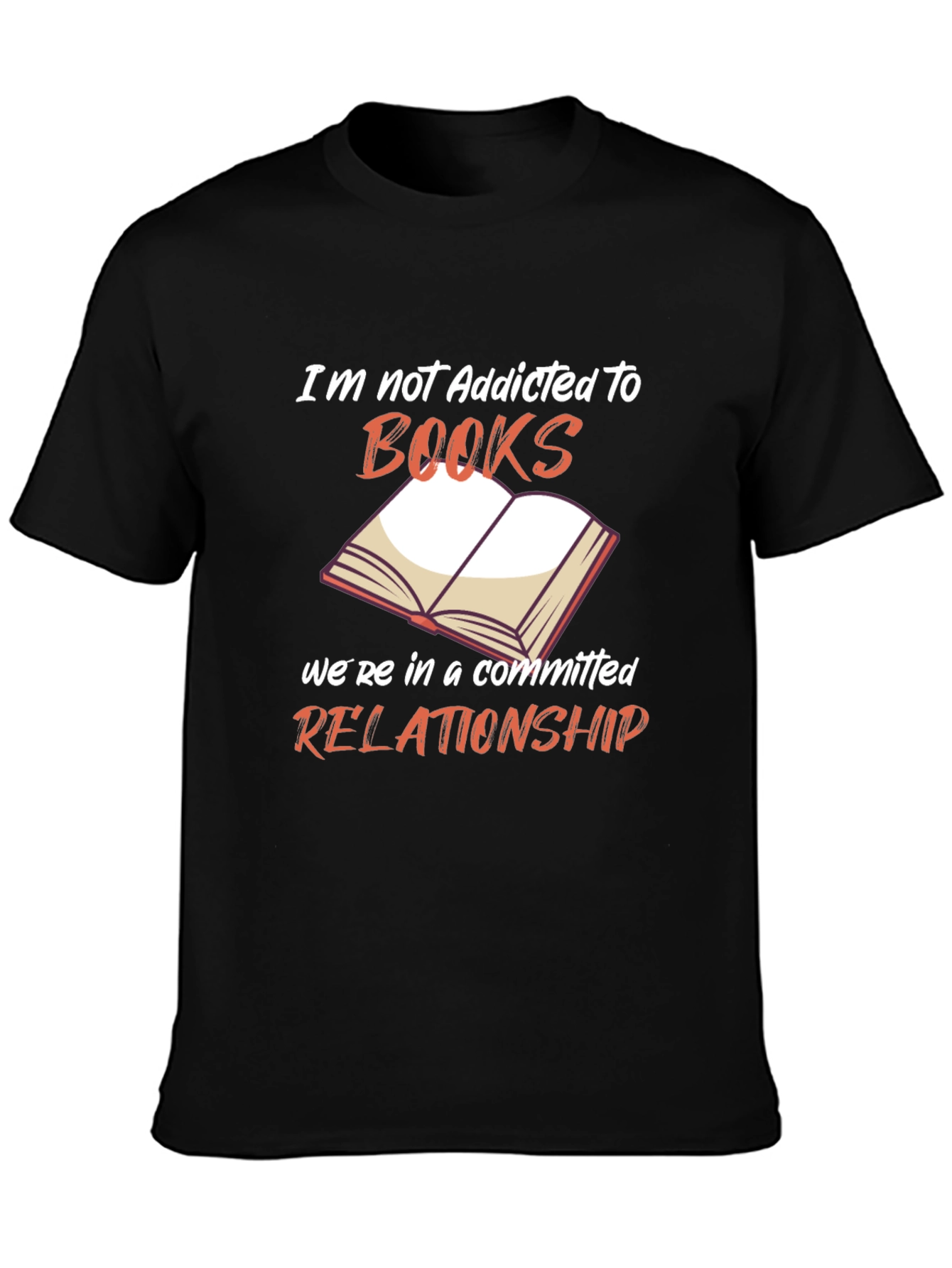 Book Lover Graphic T-Shirt - Addicted to Books Tee