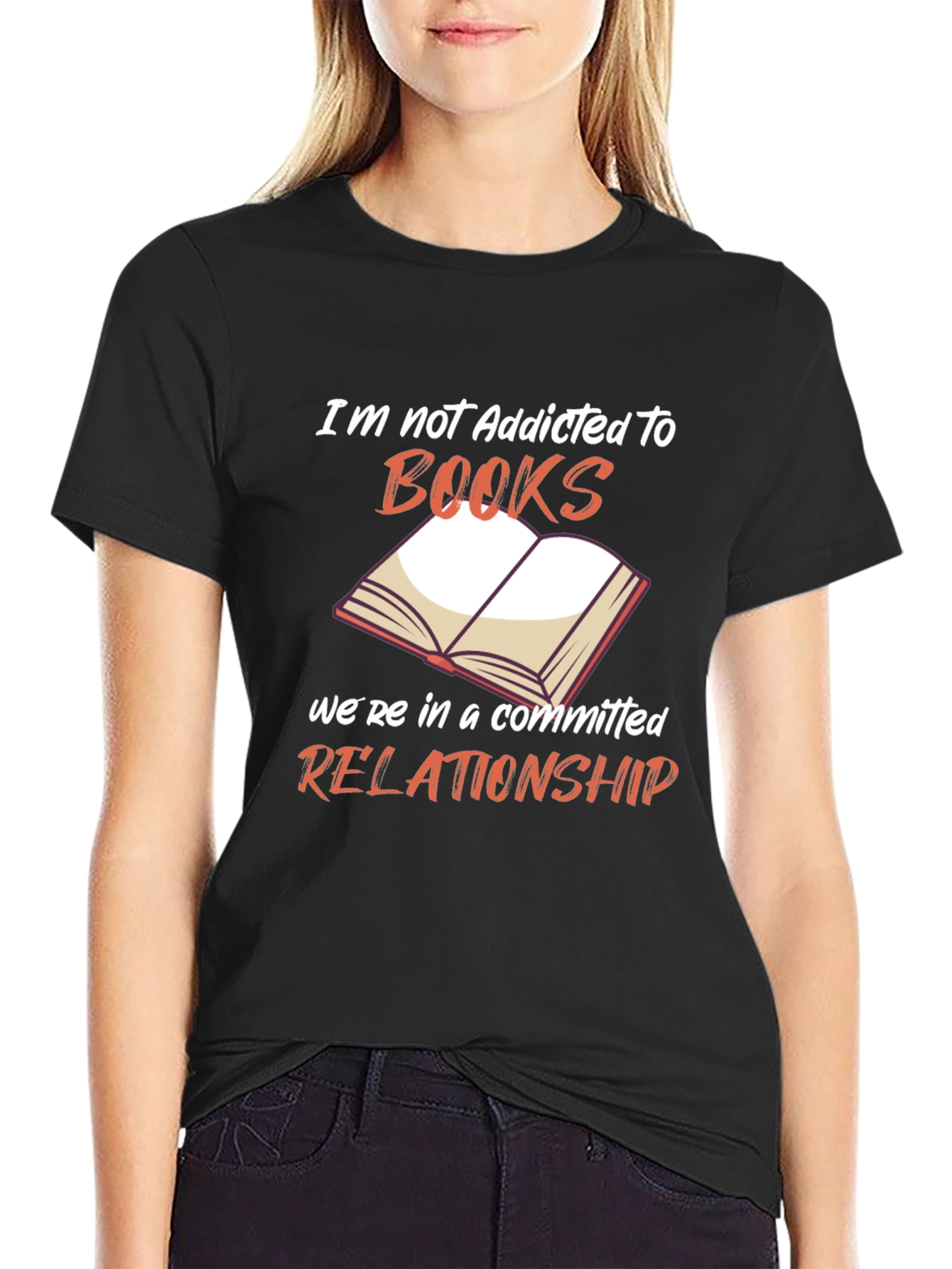 Book Lover Graphic T-Shirt - Addicted to Books Tee