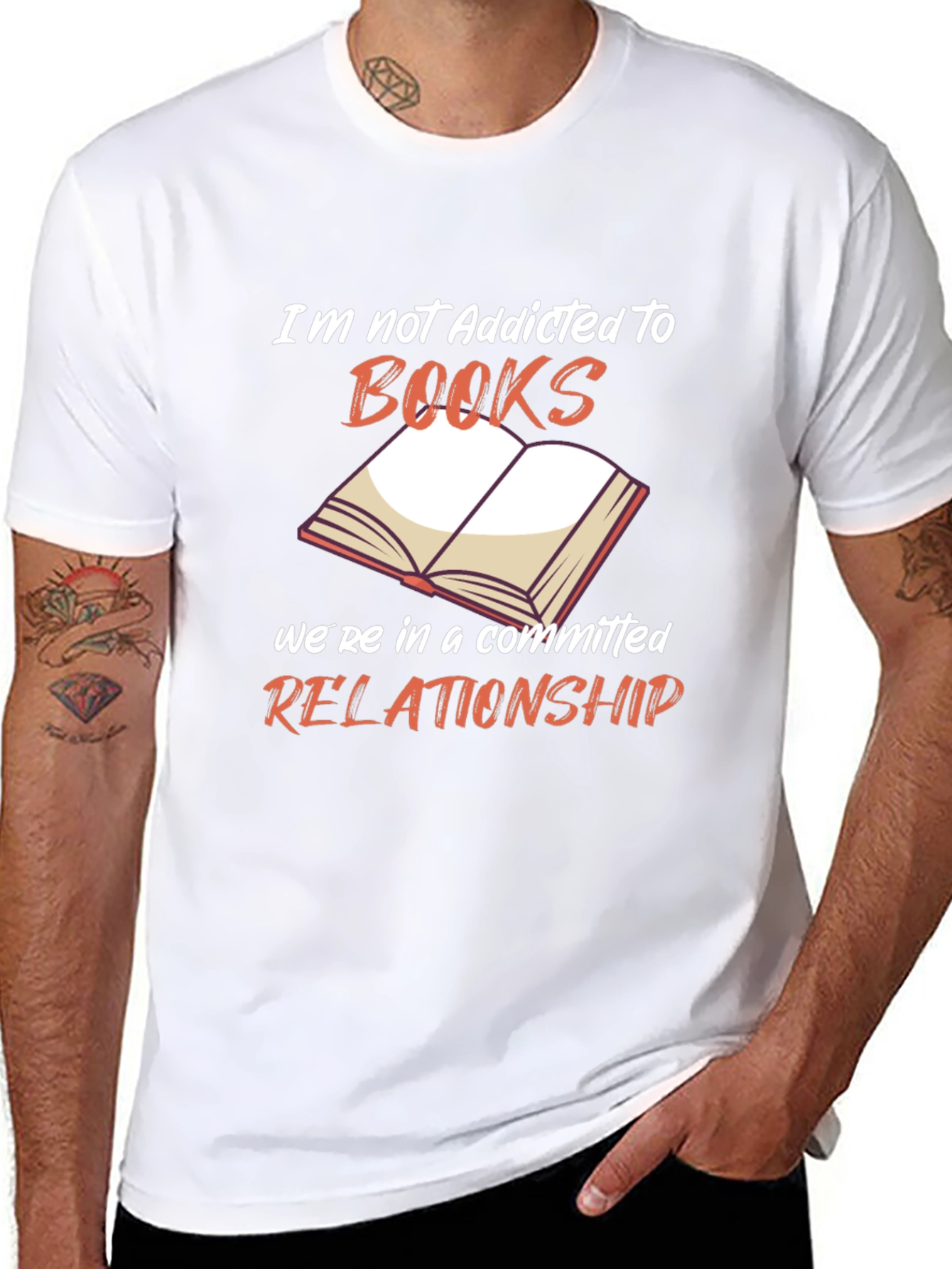 Book Lover Graphic T-Shirt - Addicted to Books Tee