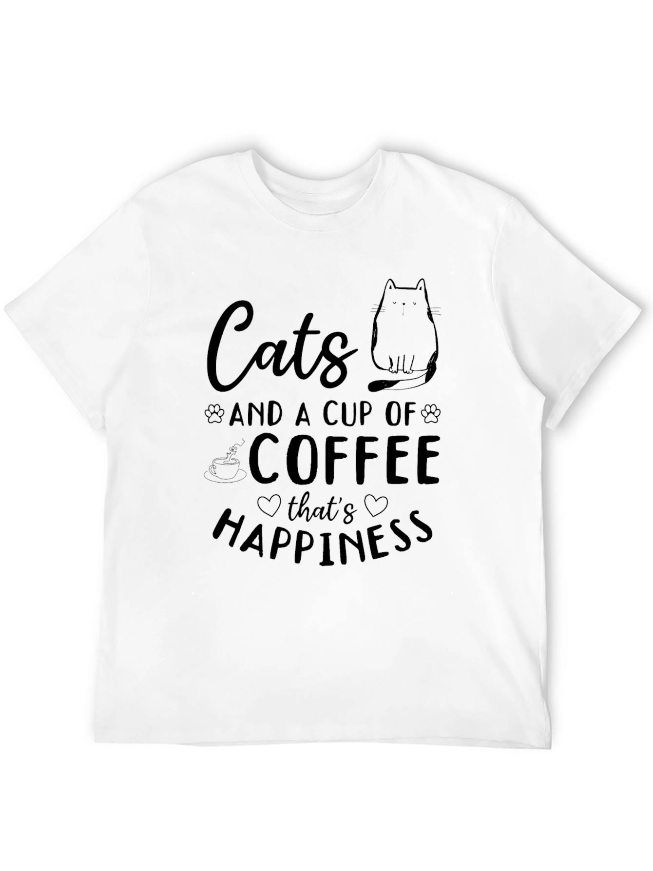 Cats and Coffee Graphic Tee