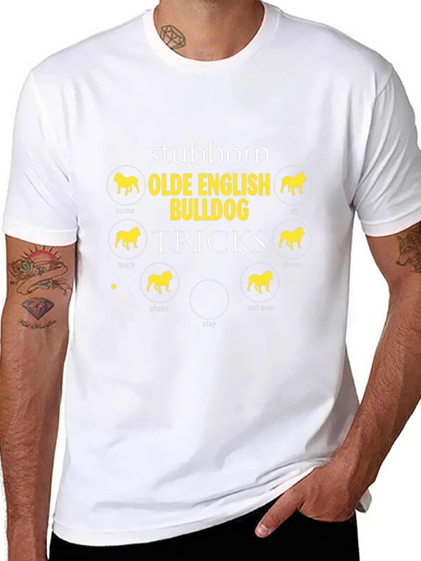 Stubborn Olde English Bulldog Tricks T-Shirt