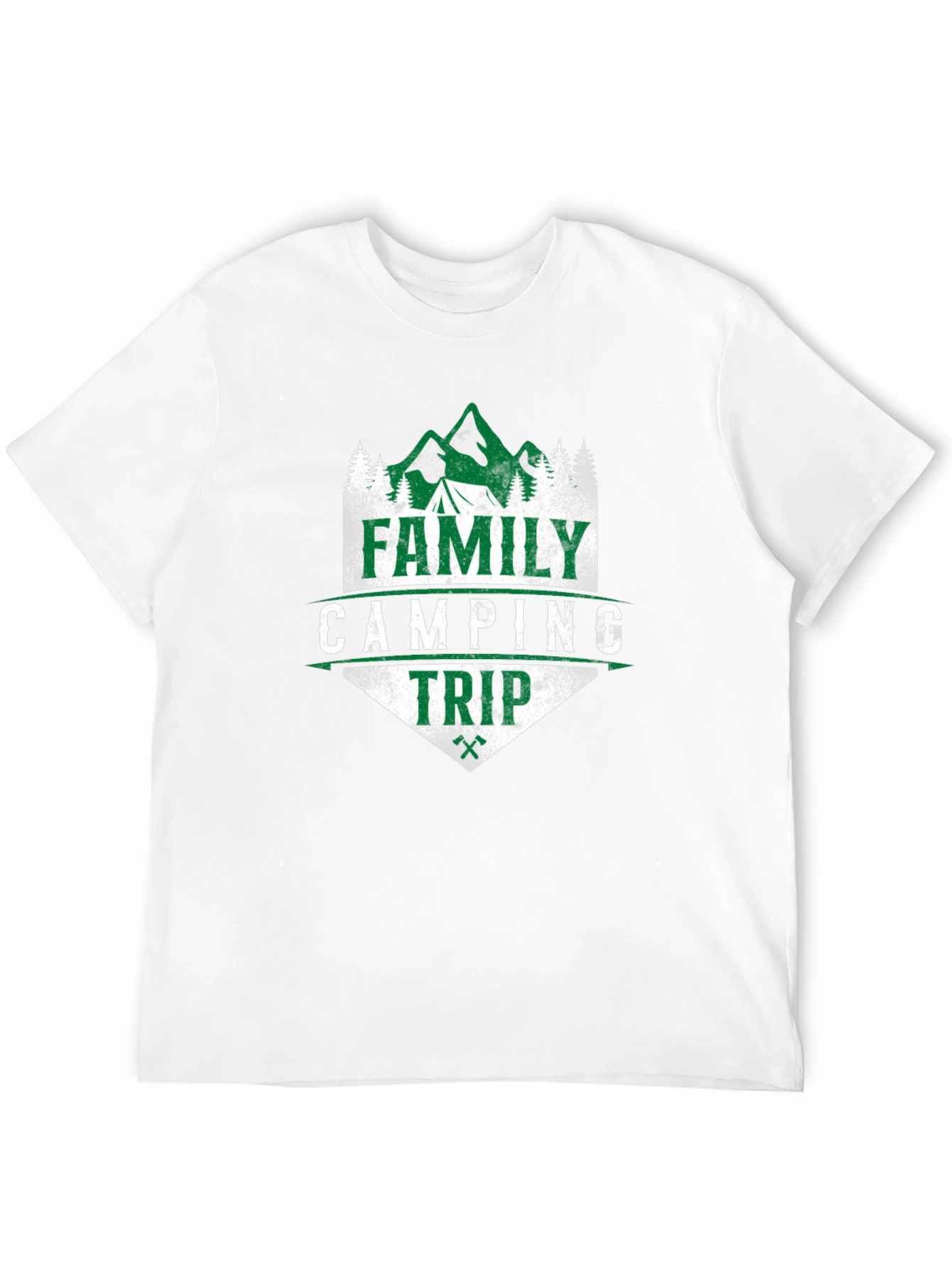 Family Camping Trip Graphic Tee - Black