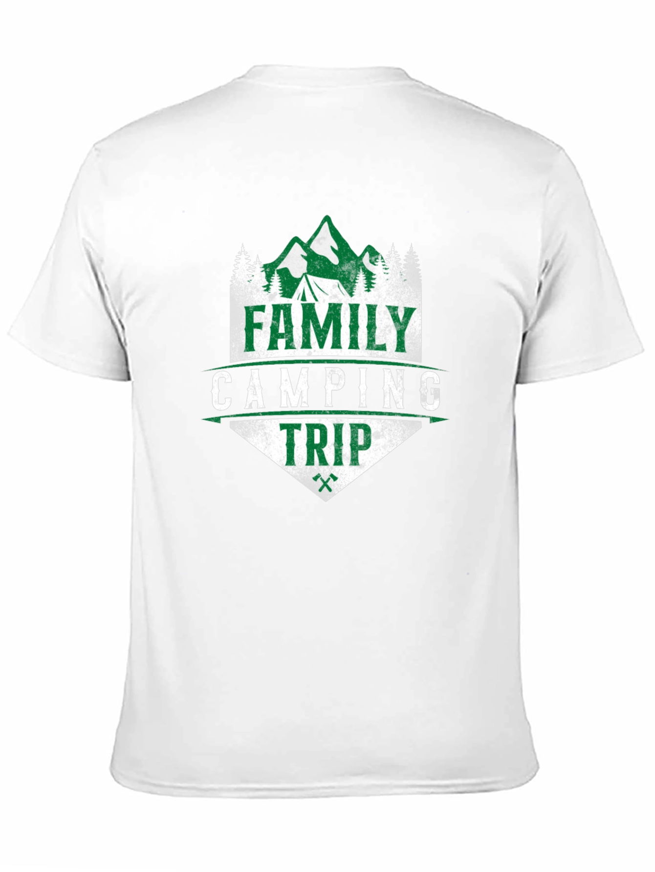 Family Camping Trip Graphic Tee - Black