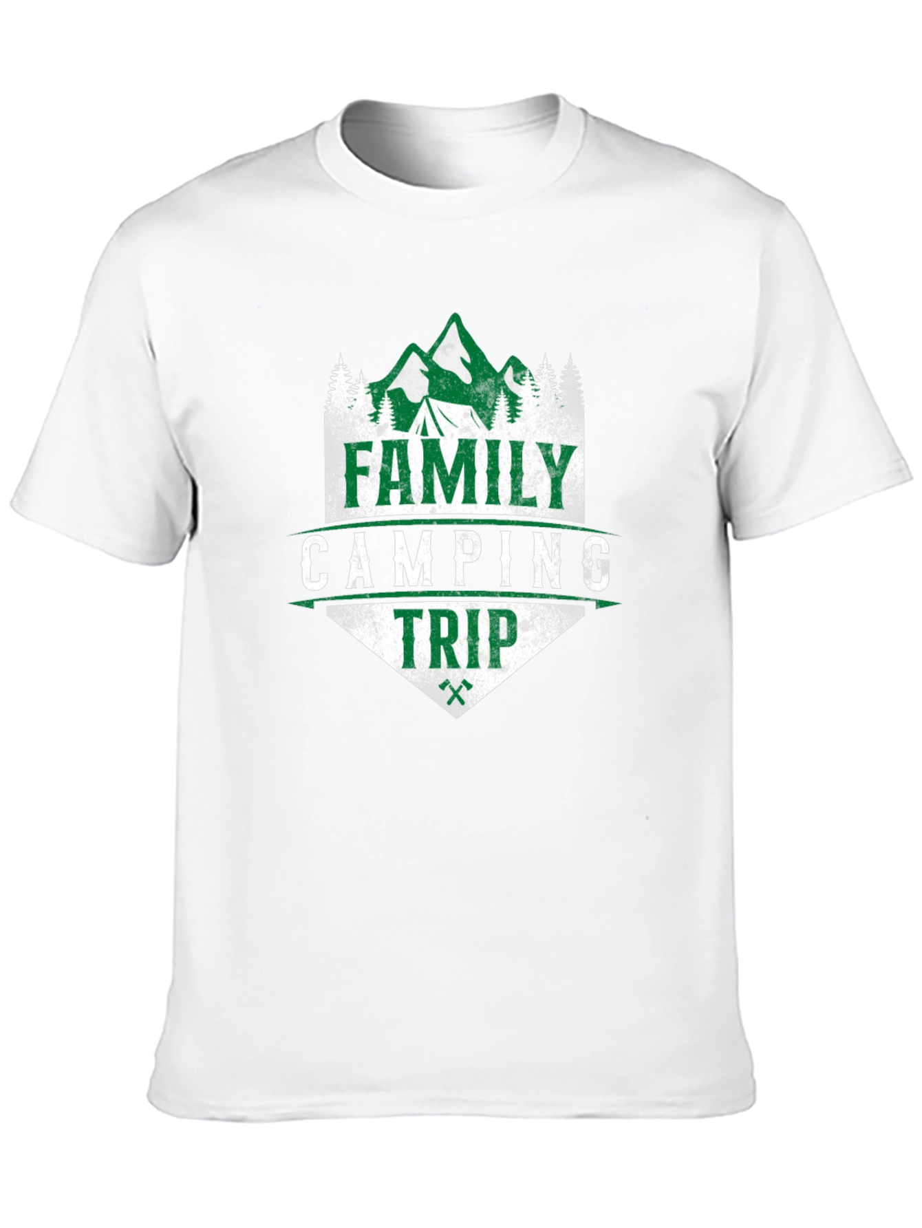 Family Camping Trip Graphic Tee - Black