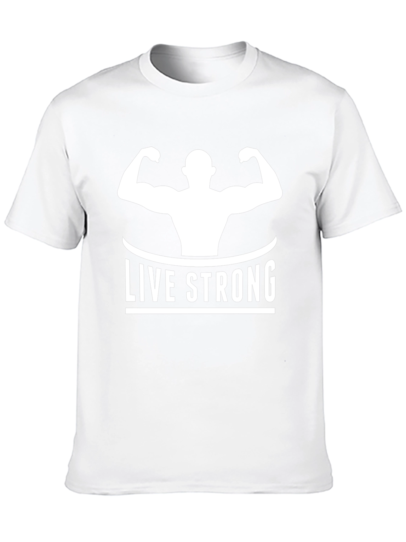 Live Strong Black Graphic T-Shirt