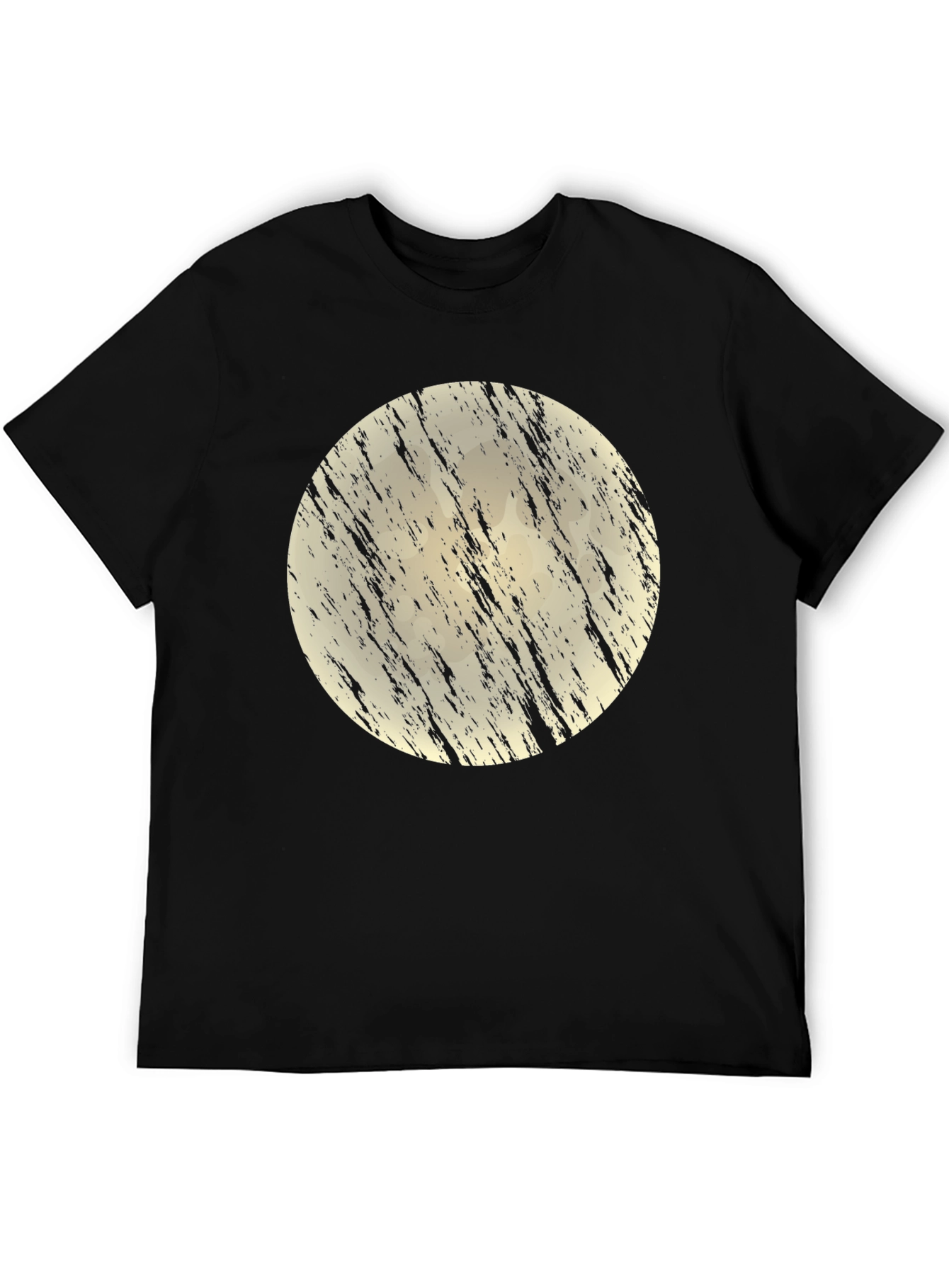 Grunge Moon Black T-Shirt