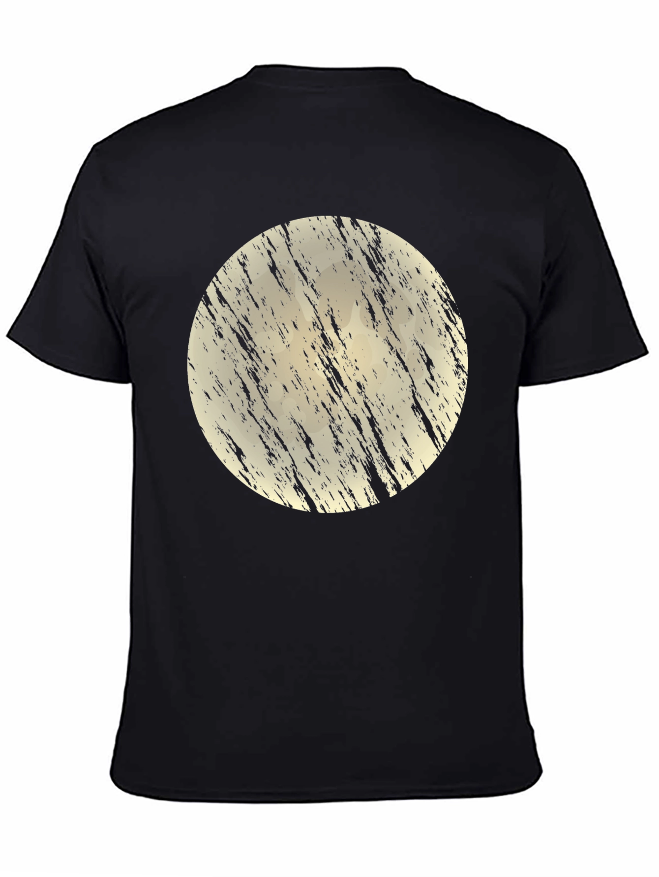 Grunge Moon Black T-Shirt