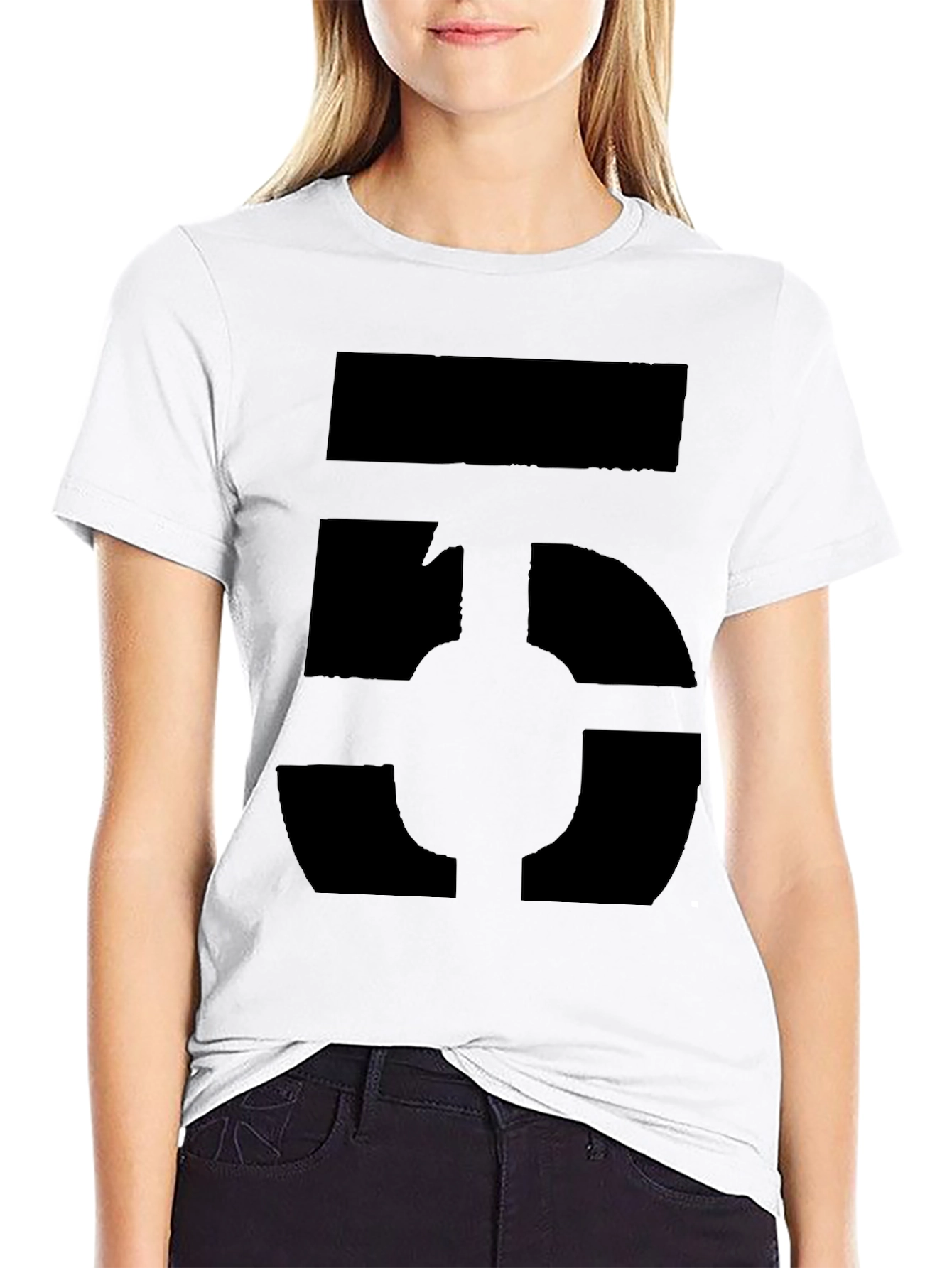 Number 5 Graphic Tee - Modern Casual Style