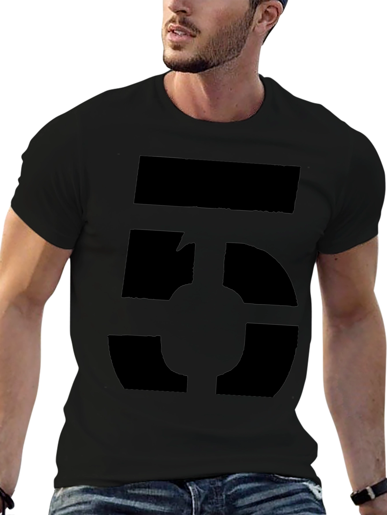 Number 5 Graphic Tee - Modern Casual Style