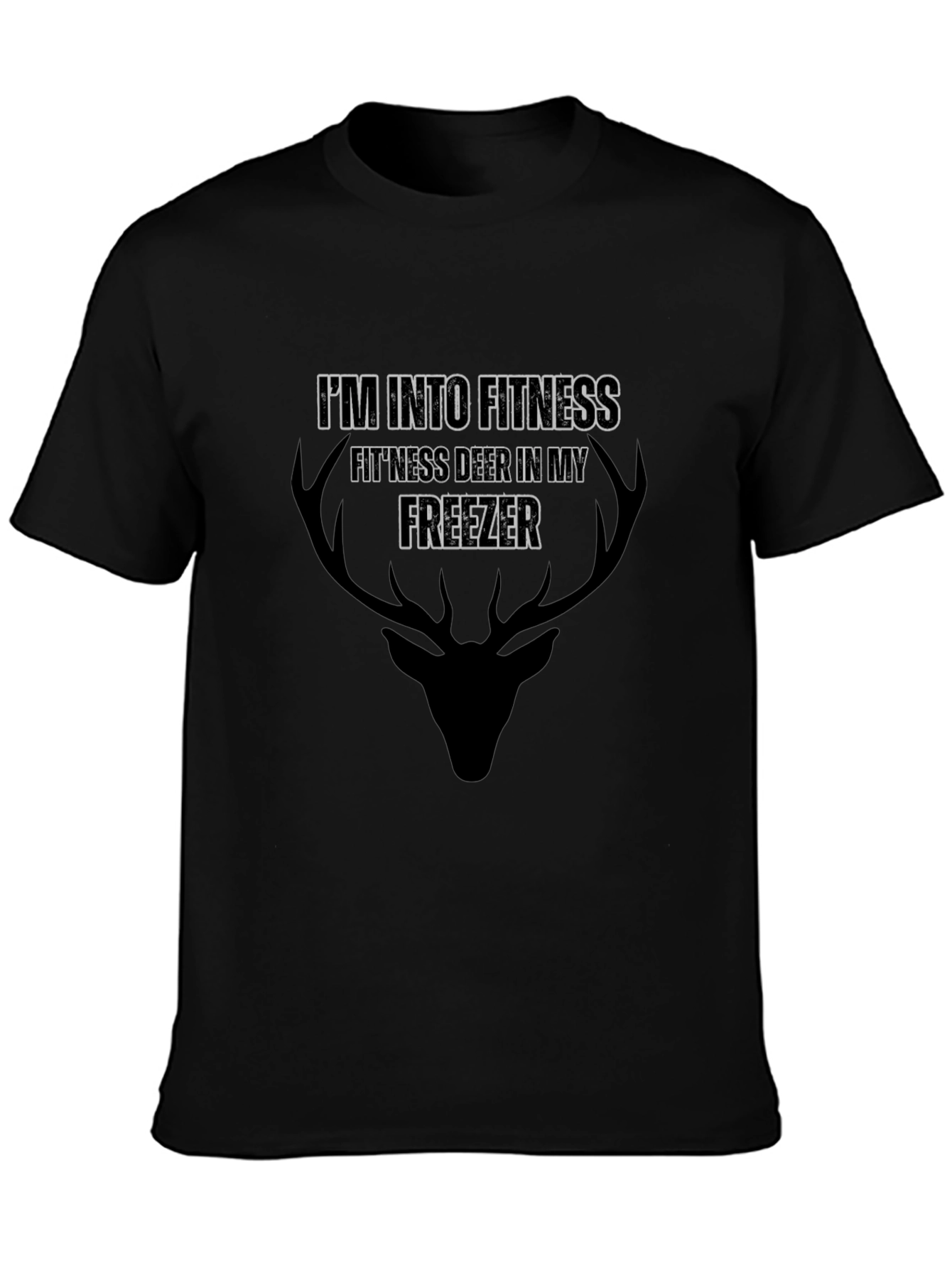 Fitness Deer in Freezer T-Shirt Hunting Humor
