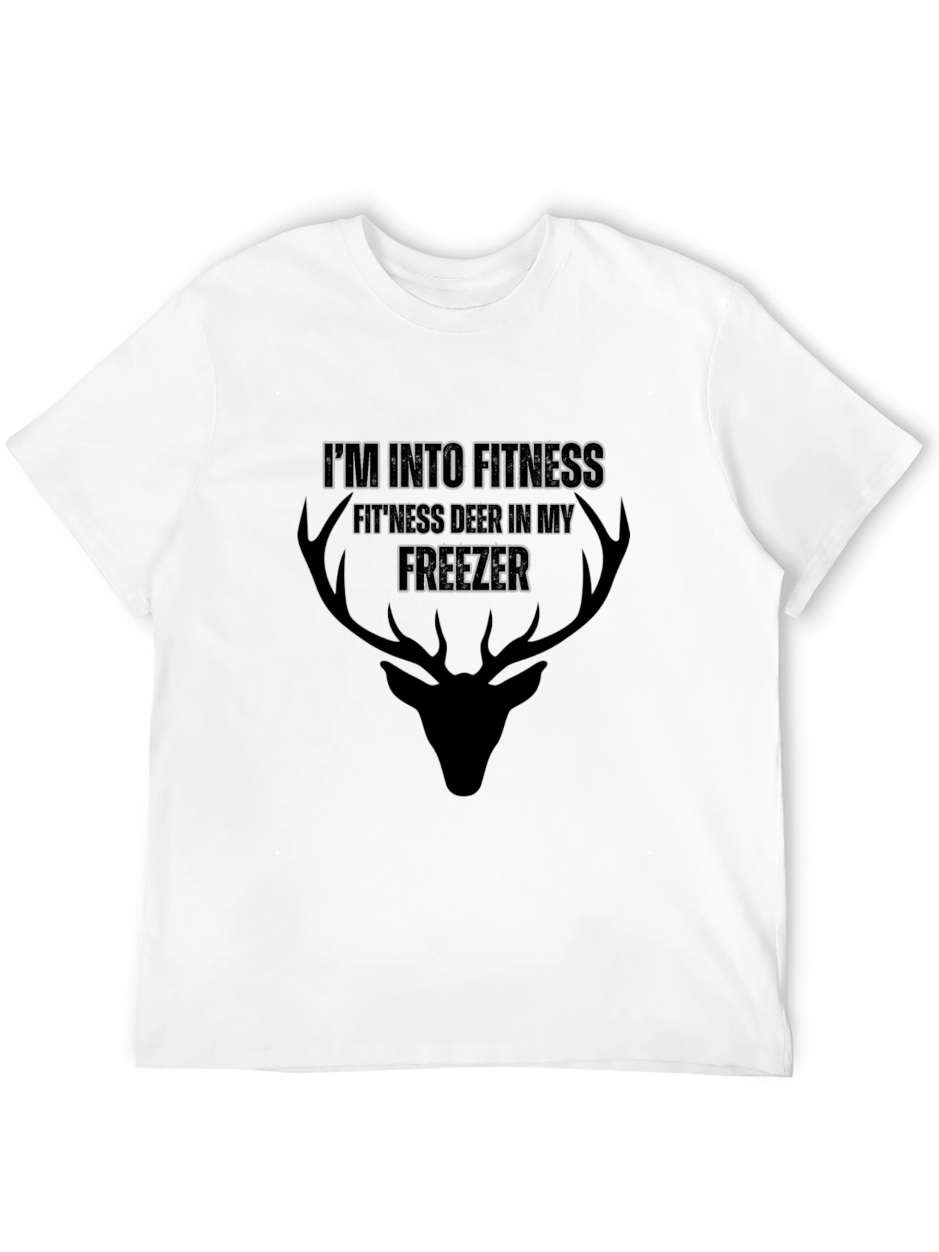 Fitness Deer in Freezer T-Shirt Hunting Humor