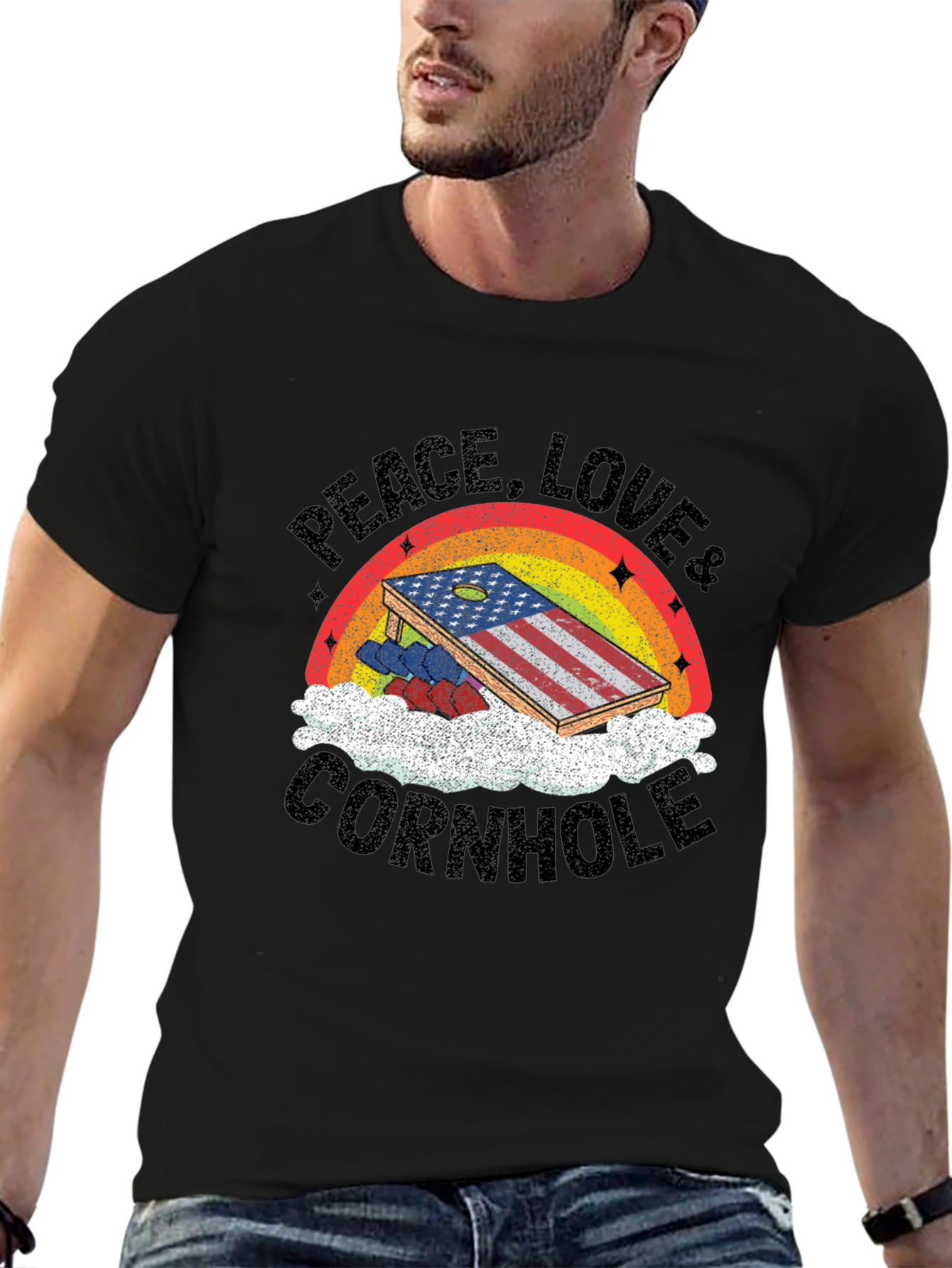 Peace Love & Cornhole T-Shirt