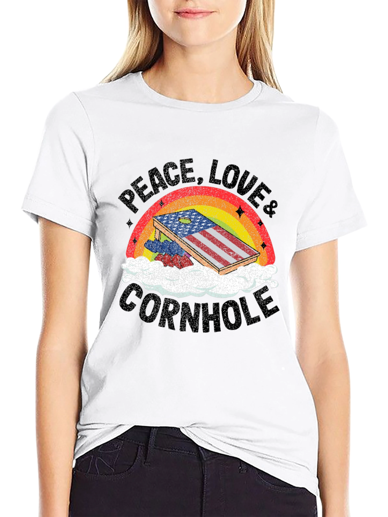 Peace Love & Cornhole T-Shirt