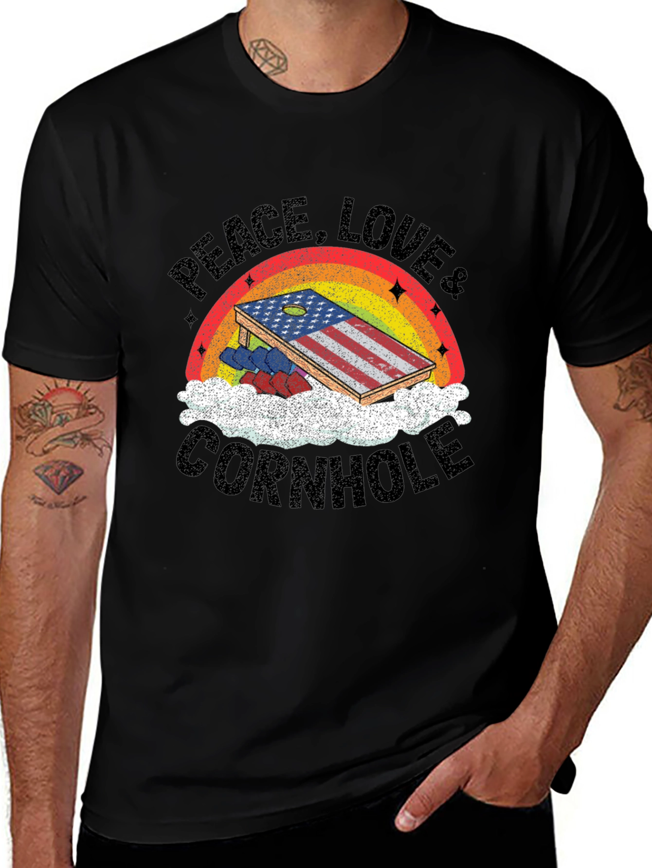 Peace Love & Cornhole T-Shirt