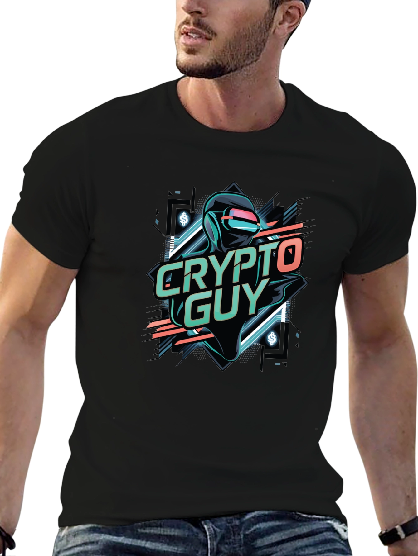 Crypto Guy Black T-Shirt