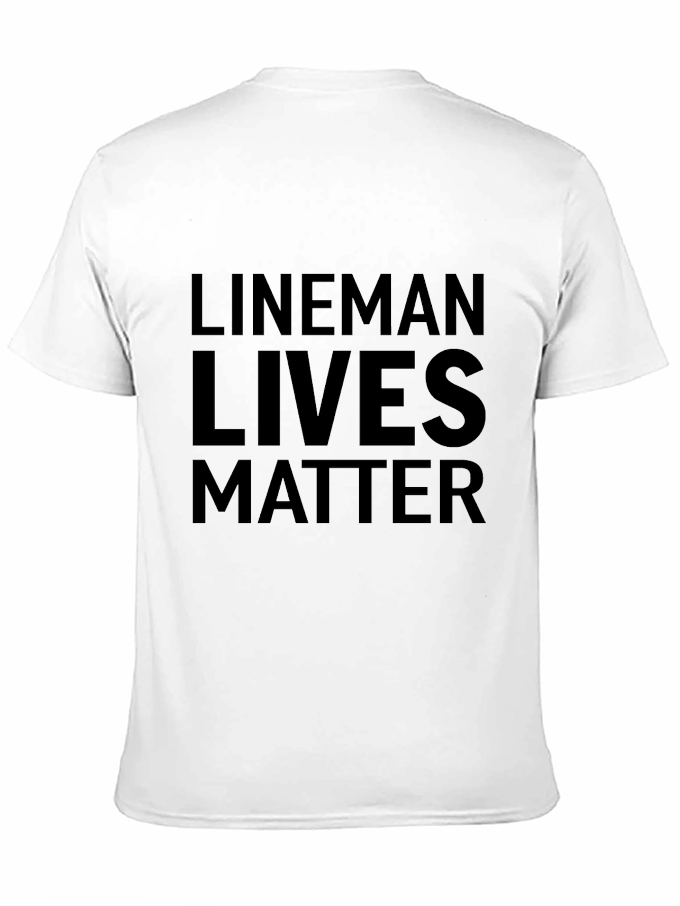 Lineman Lives Matter Graphic Tee - Black