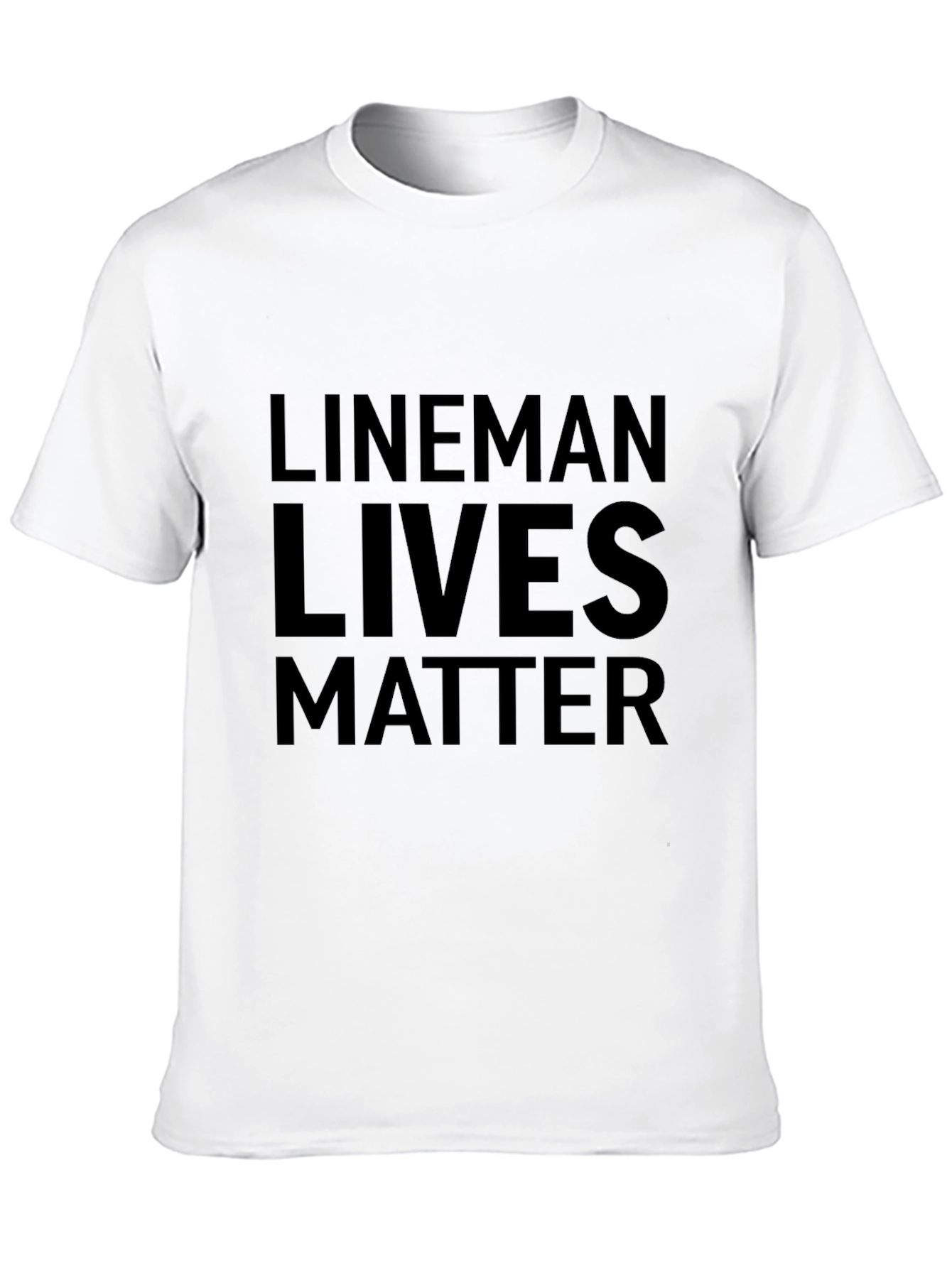 Lineman Lives Matter Graphic Tee - Black