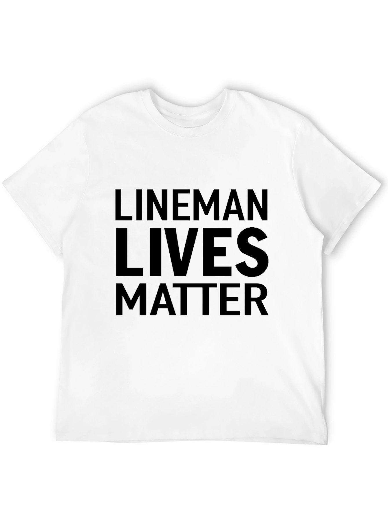 Lineman Lives Matter Graphic Tee - Black