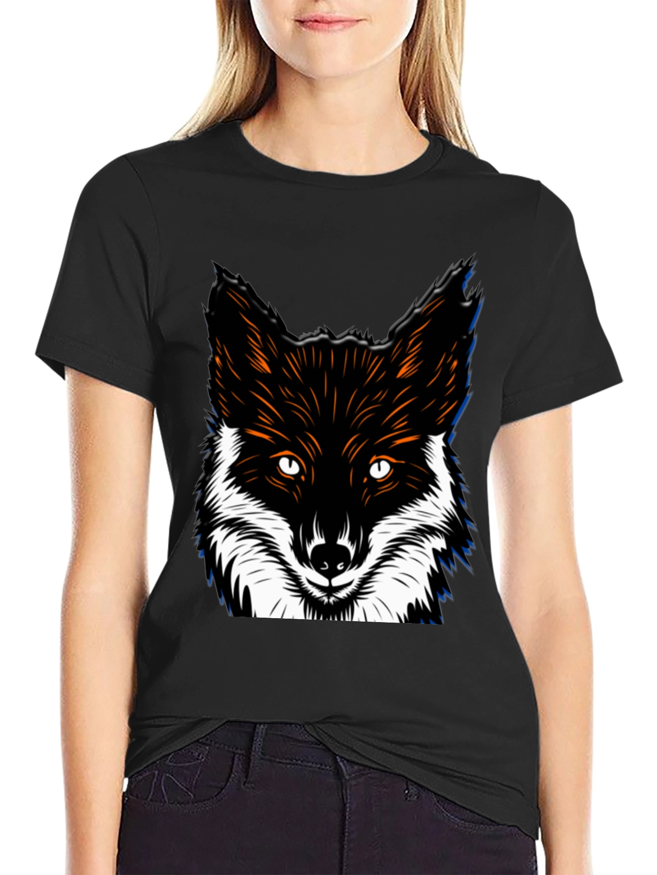 Fox Head Graphic Tee - Cool Animal Design
