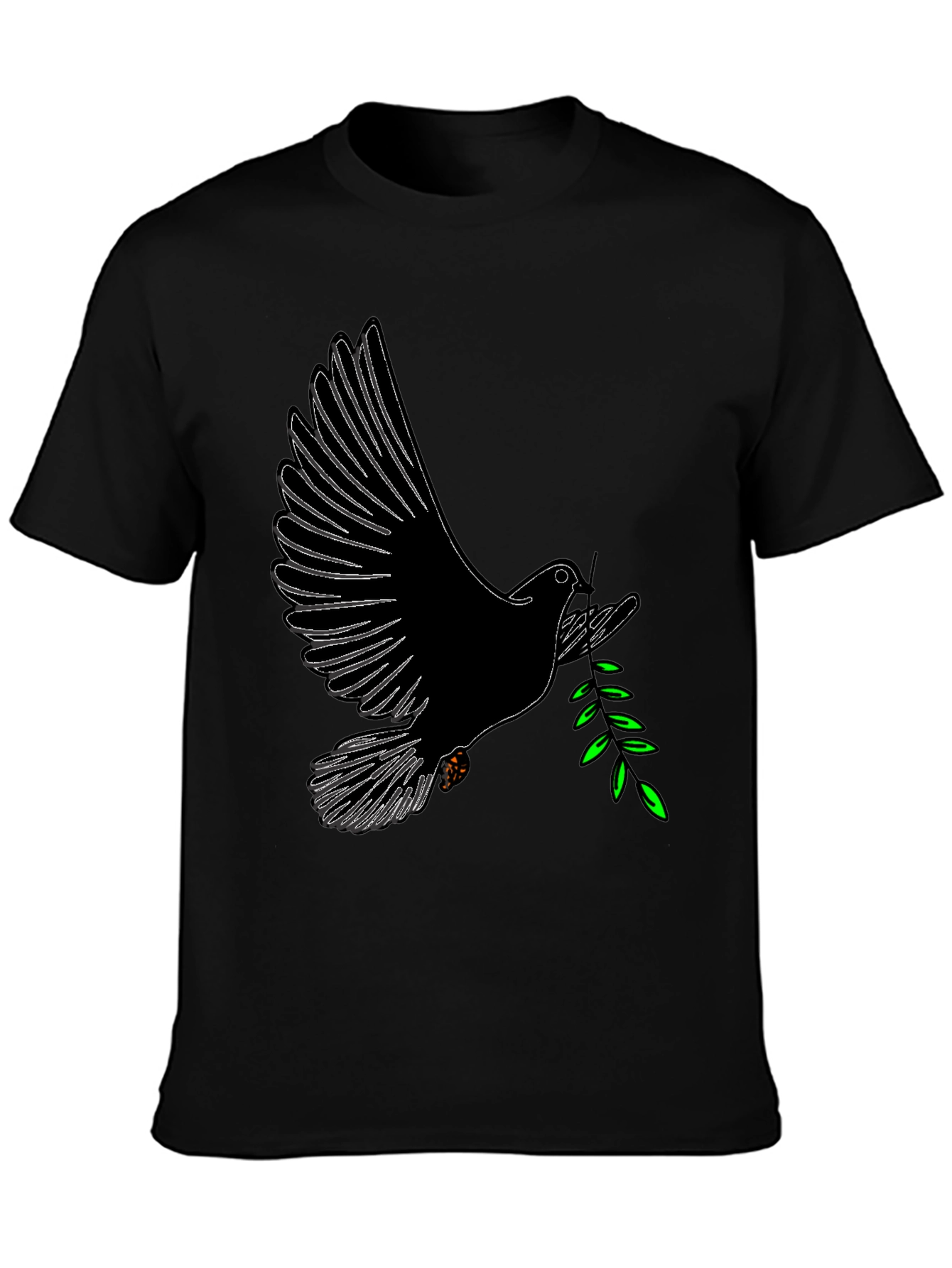 Dove with Olive Branch Graphic T-Shirt