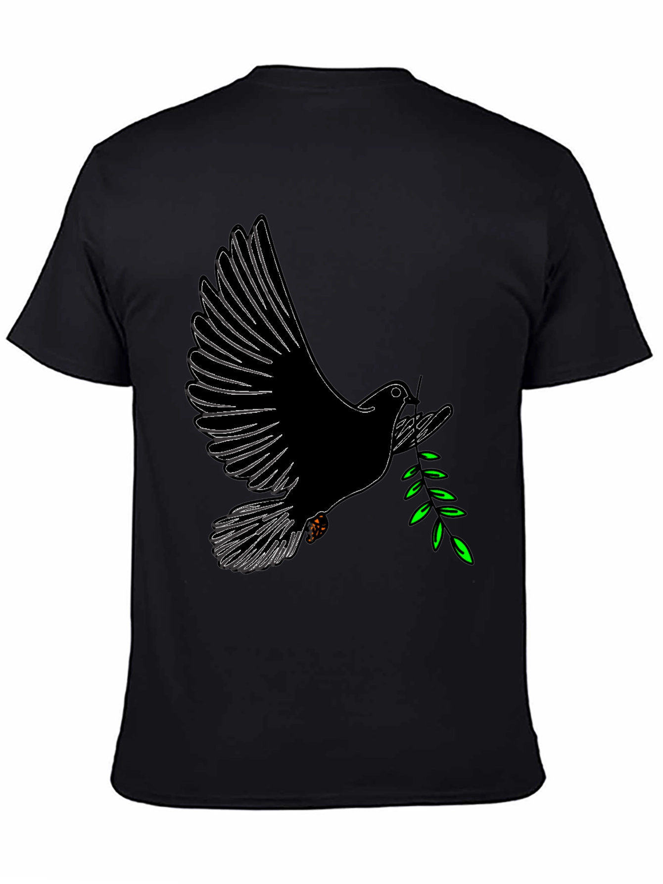 Dove with Olive Branch Graphic T-Shirt