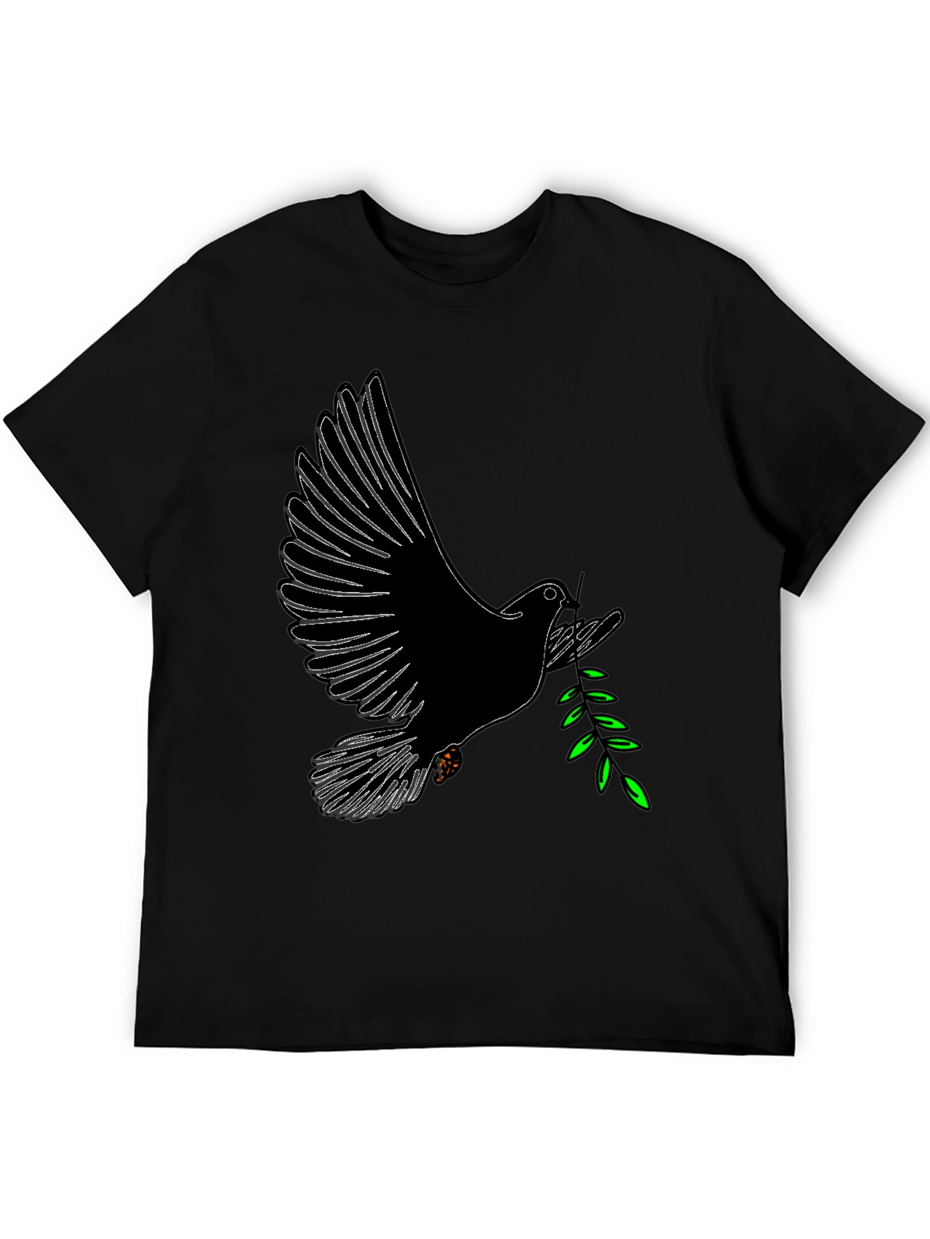 Dove with Olive Branch Graphic T-Shirt