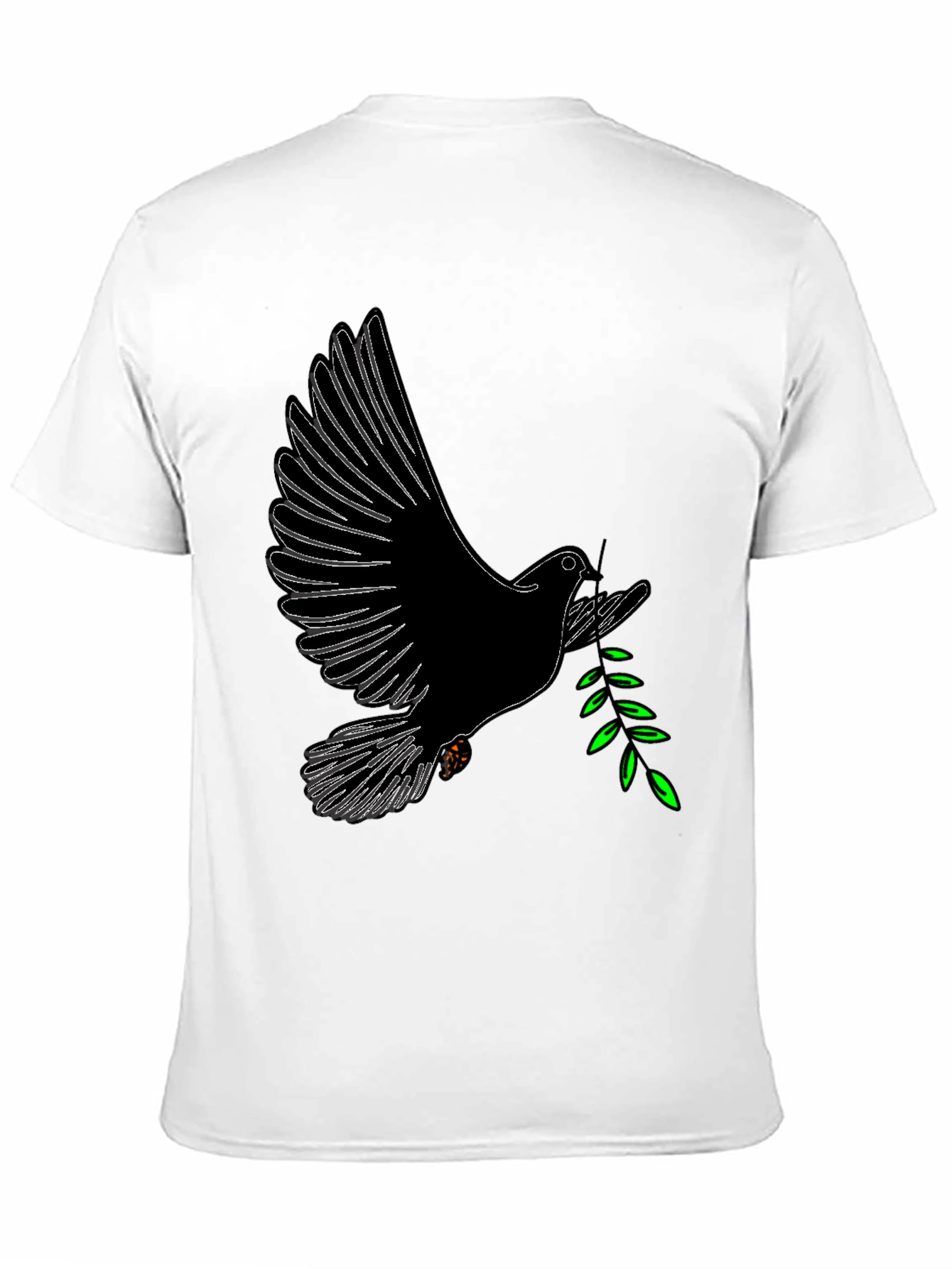 Dove with Olive Branch Graphic T-Shirt