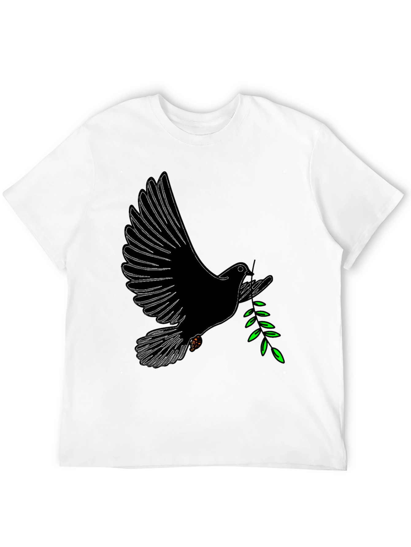 Dove with Olive Branch Graphic T-Shirt
