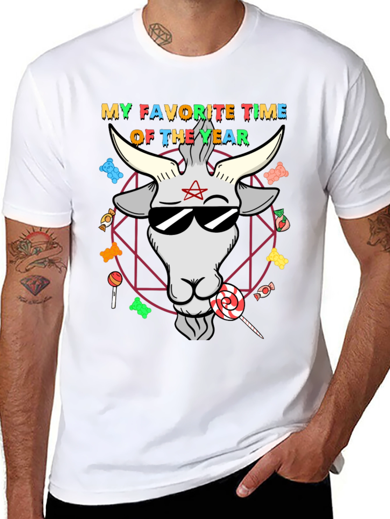 Cool Goat Halloween T-Shirt