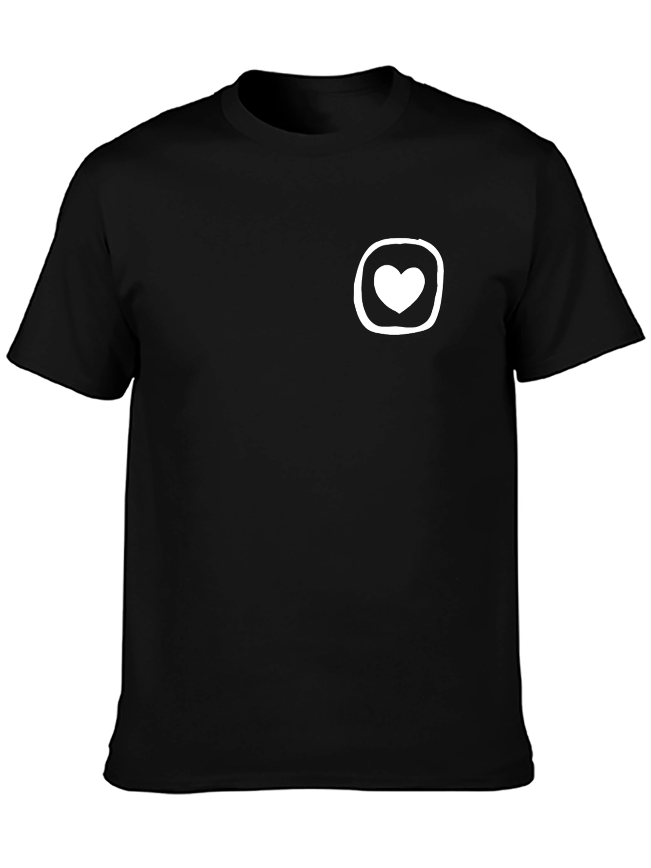 Heart Emblem T-Shirt - Modern Minimalist Design