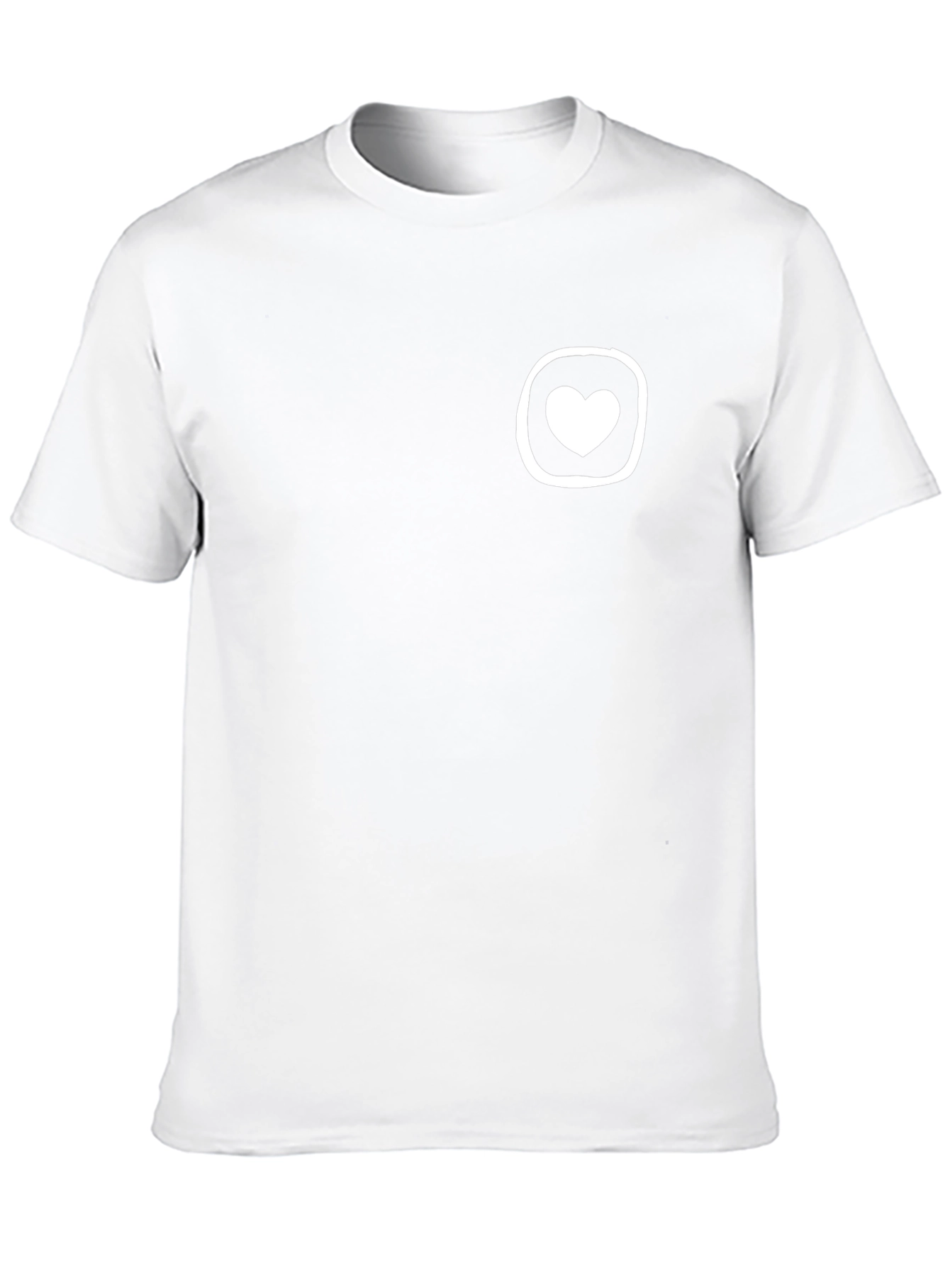 Heart Emblem T-Shirt - Modern Minimalist Design